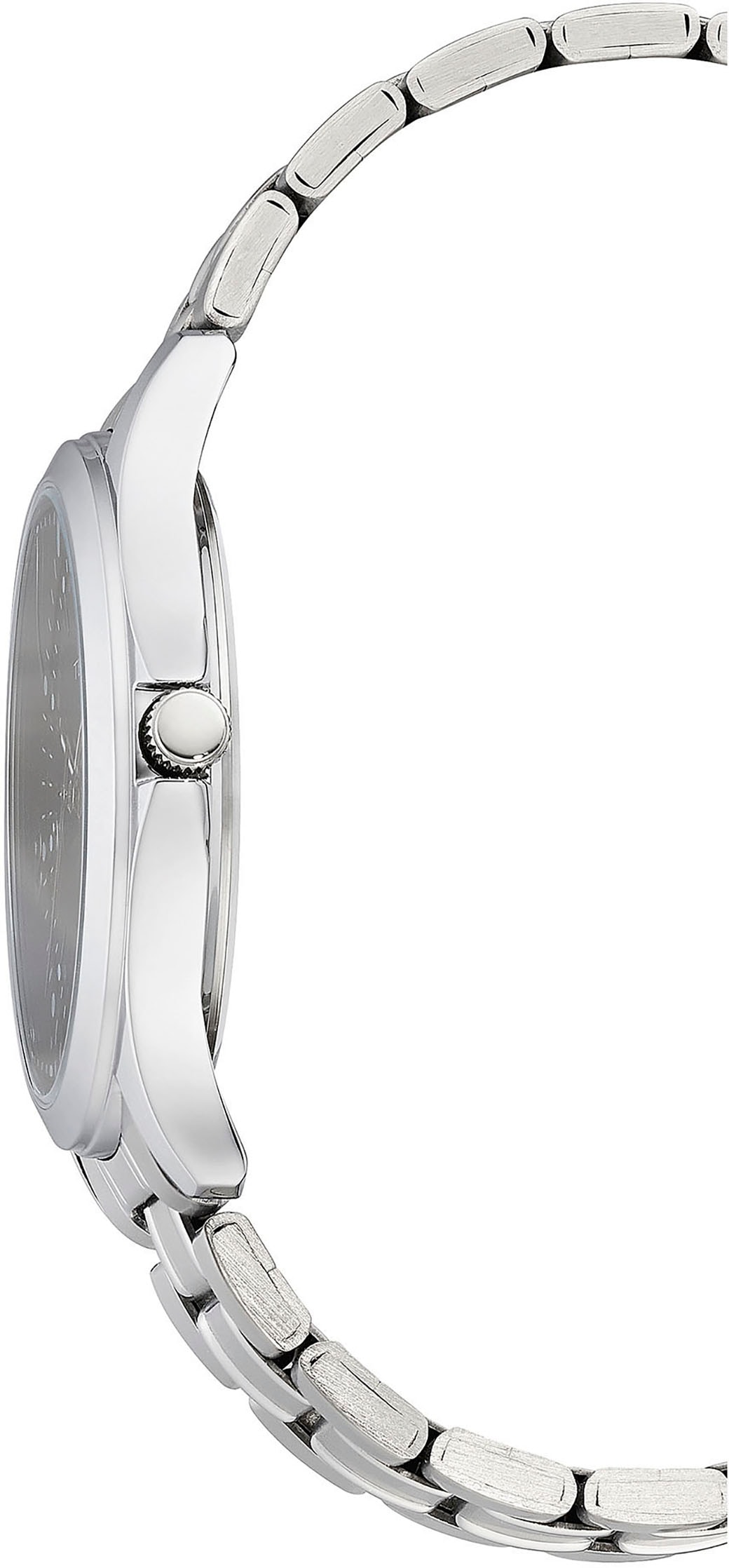 Tempic Quarzuhr, Armbanduhr, Herrenuhr, analog, Edelstahlarmband
