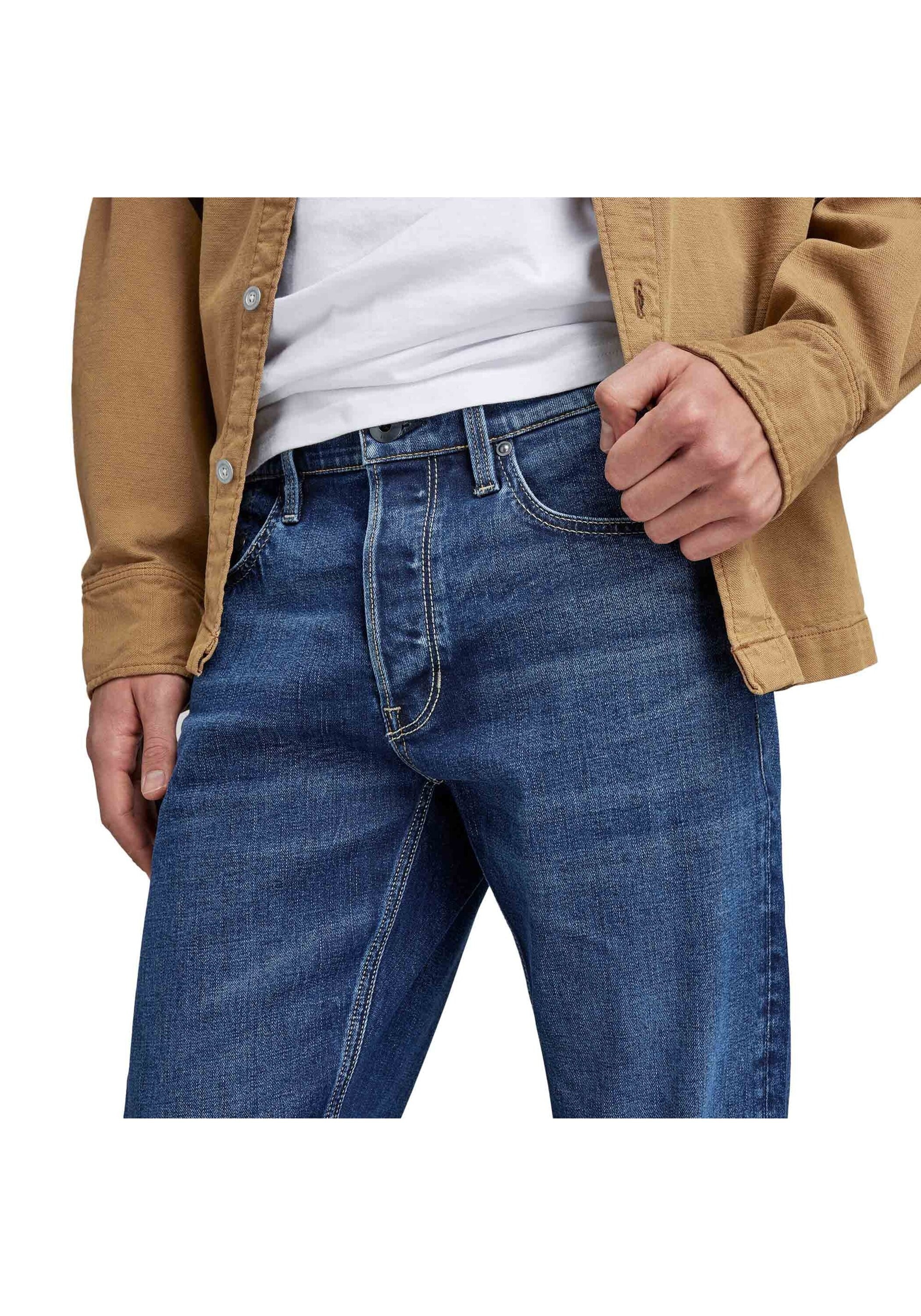 G-STAR Skinny-fit-Jeans »Jeans Mosa Straight Faded Atlantic Ocean«
