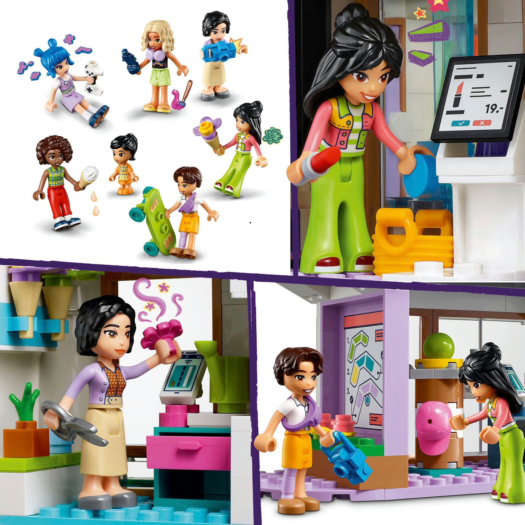 LEGO® Konstruktionsspielsteine »Heartlake City Kaufhaus (42604), LEGO Friends«, (1237 St.), Made in Europe