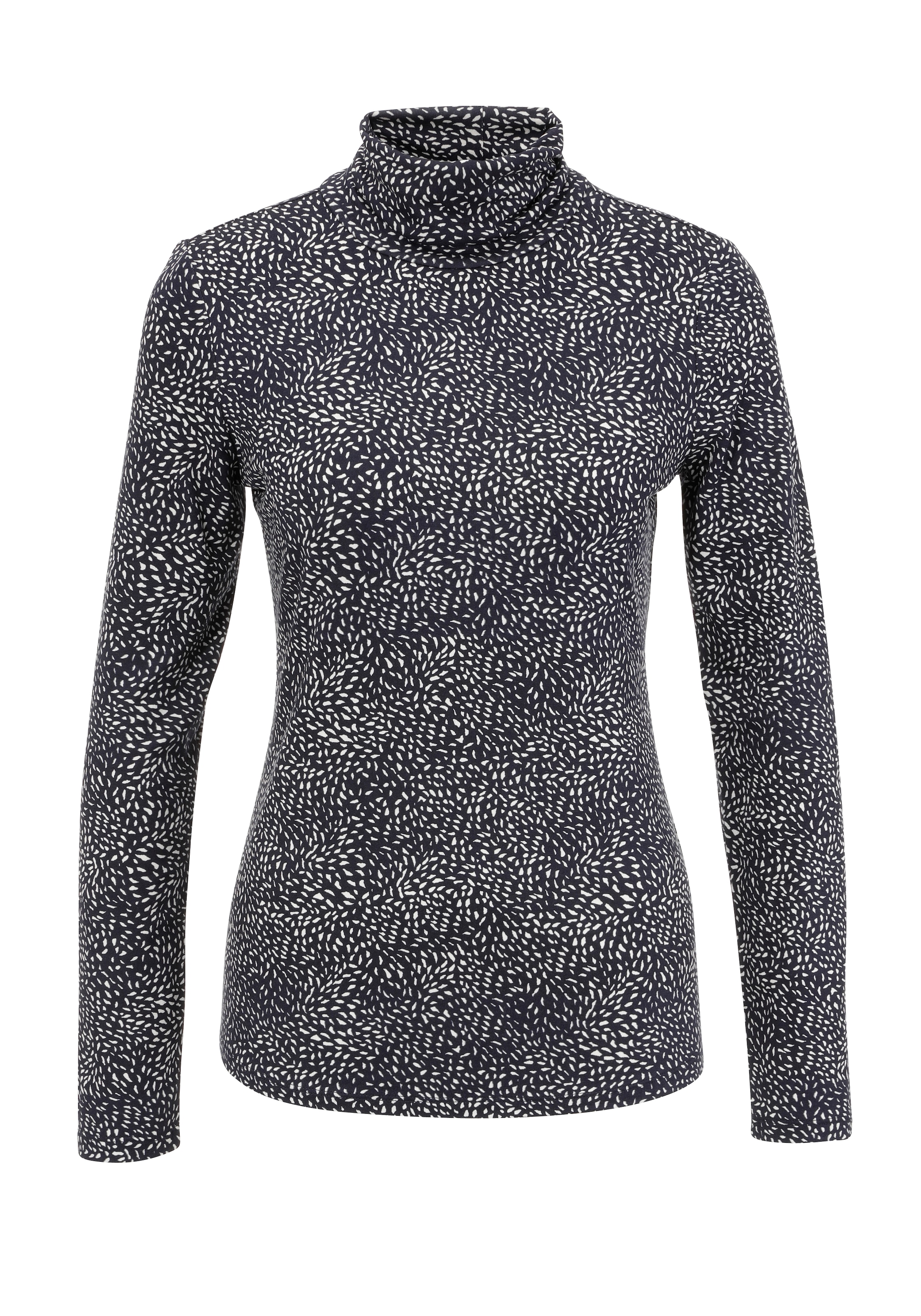 Aniston CASUAL Rollkragenshirt, mit Animal-Print oder graphischem Druck - NEUE KOLLEKTION