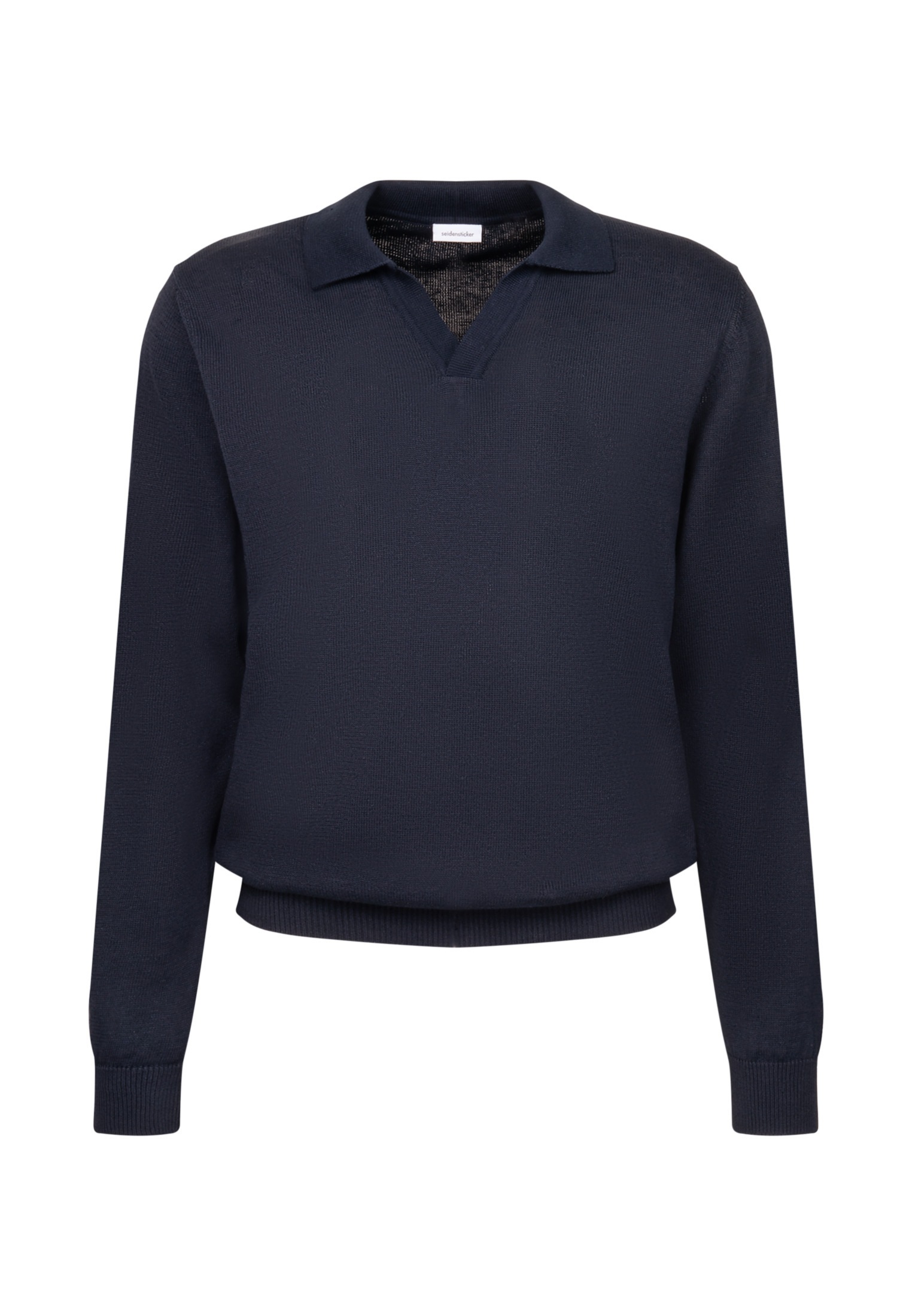 seidensticker Strickpullover »Regular«, Langarm Kragen Uni