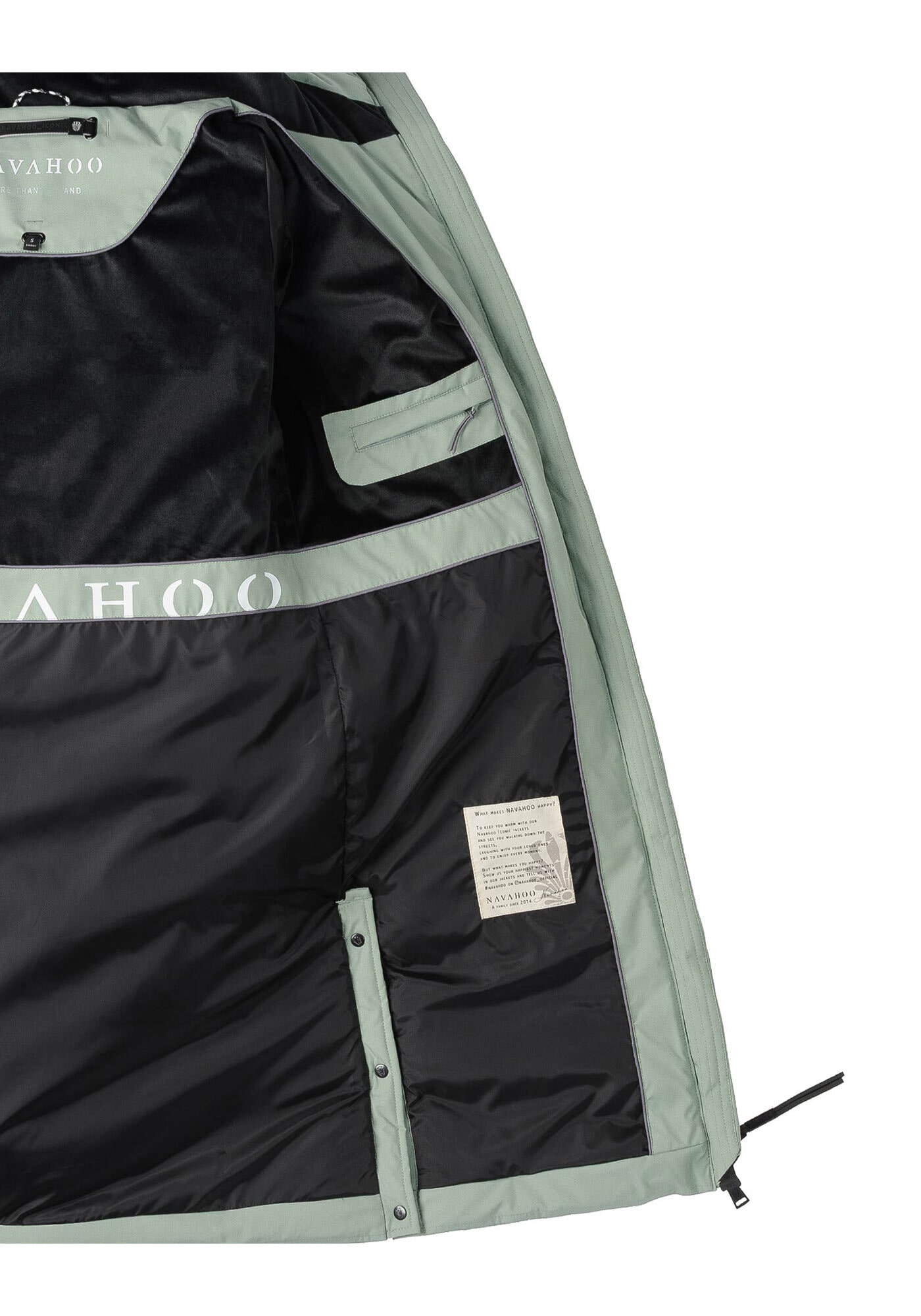 Navahoo Winterjacke »Navahoo Schmatzibaer lange Damen Winter Steppjacke N009«