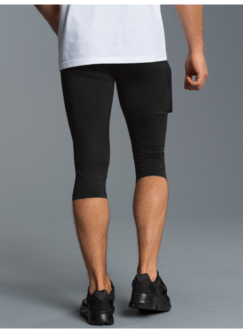 Trigema Jerseyhose »TRIGEMA Kurze Sportleggings mit Seitentasche«, (1 tlg.)