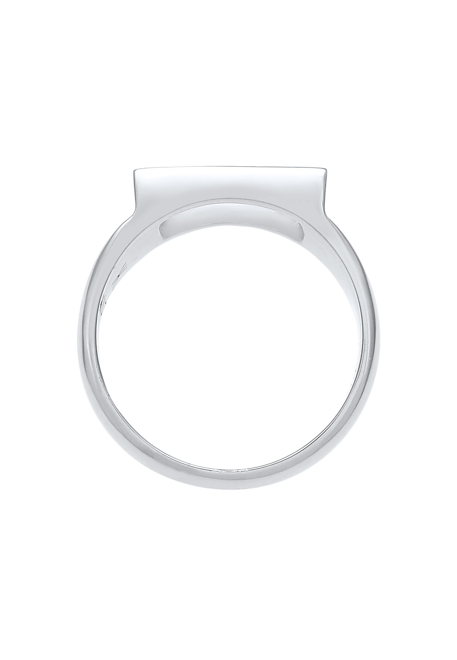 Kuzzoi Siegelring »Ring Siegelring Herren Rechteckig 925 Silber«