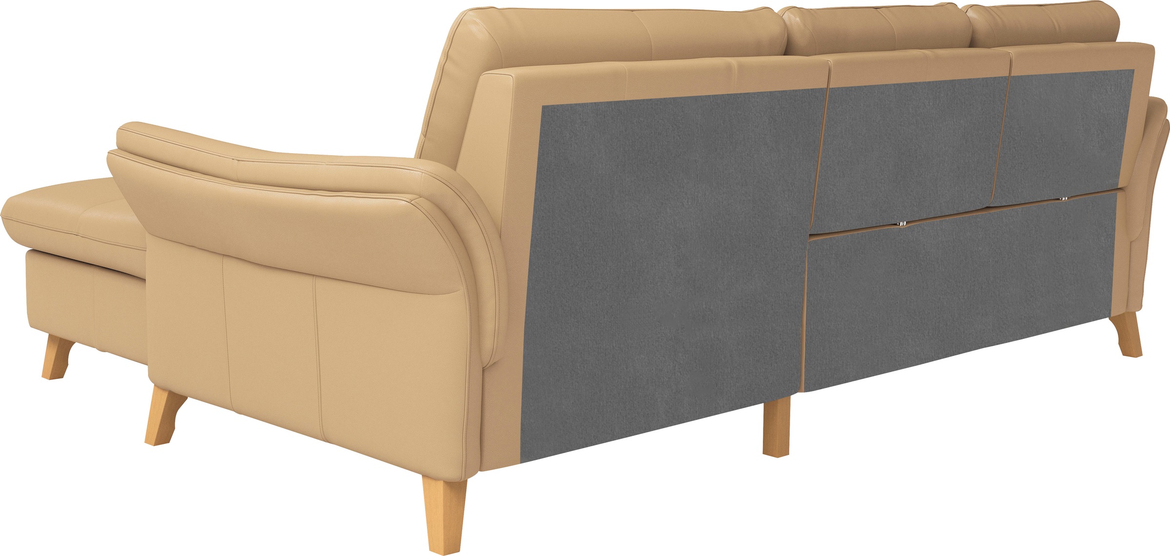 sit&more Ecksofa »Göteborg«, Sitztiefenverstellung und Federkern, wahlweise mit Bettfunktion