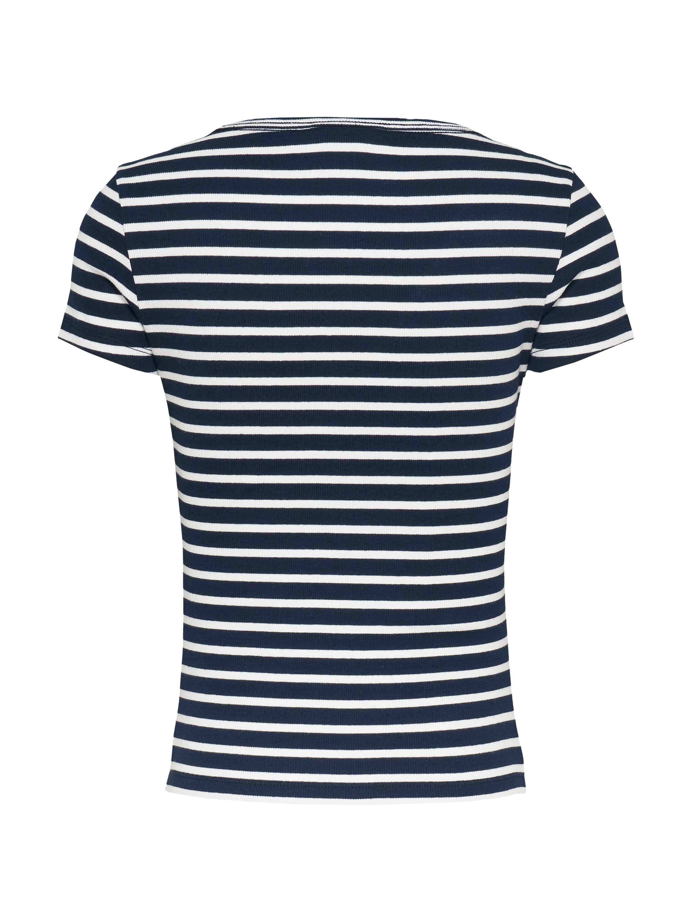 Tommy Jeans T-Shirt »TJW SLIM ESSENTIAL RIB V SS«, mit Logostickerei