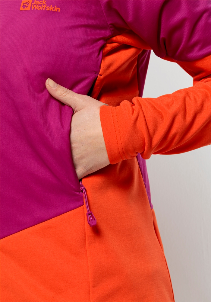 Jack Wolfskin Funktionsjacke »ALPSPITZE INS HYBRID W«, mit Kapuze