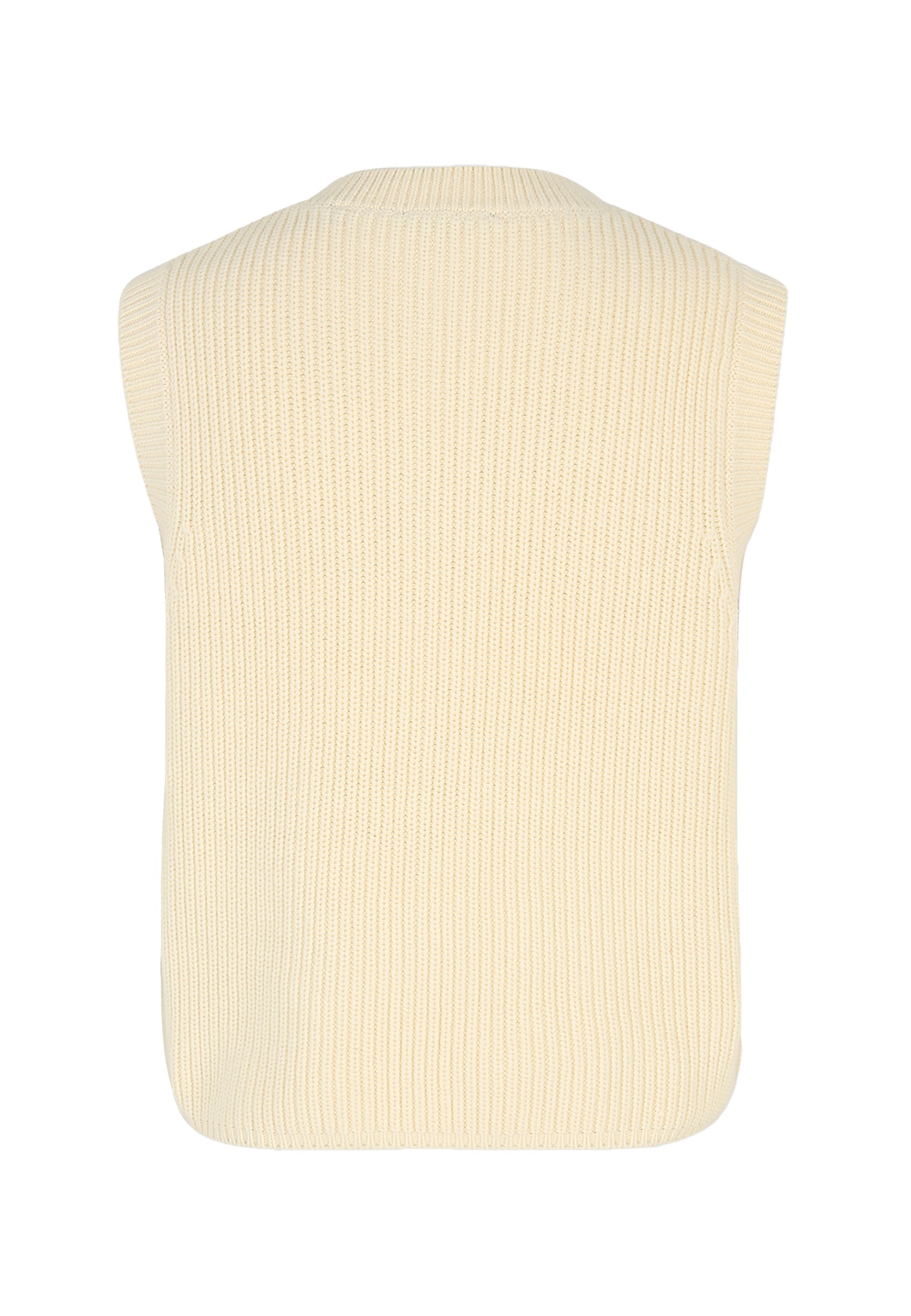 Zero Kurzarmpullover »Strickweste mit Knopfleiste«