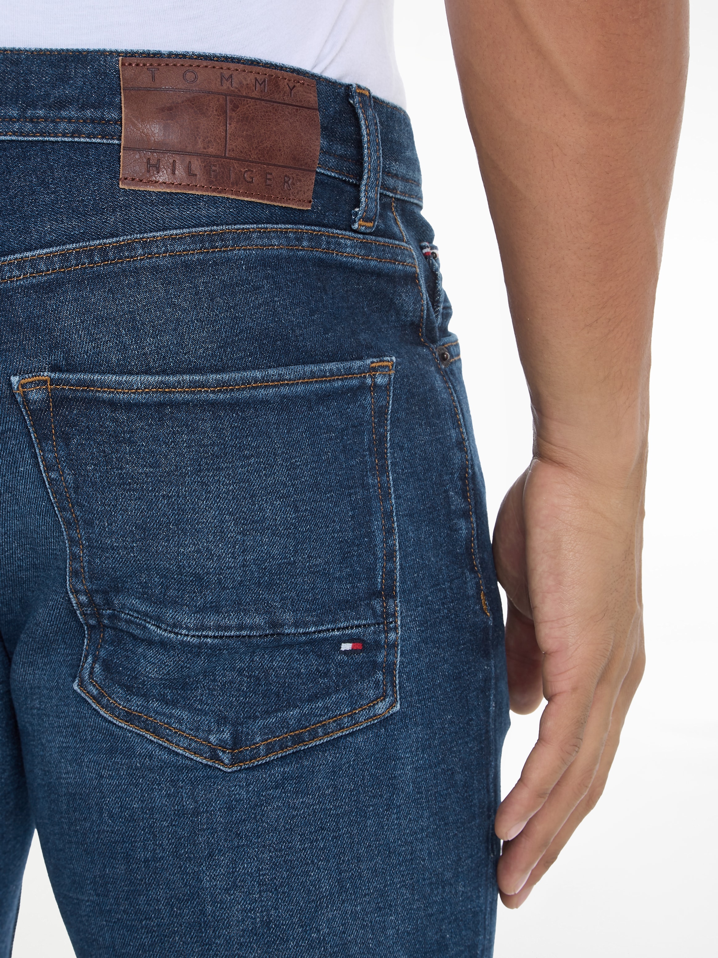 Tommy Hilfiger Straight-Jeans »STRAIGHT DENTON STR CREST INDIGO«