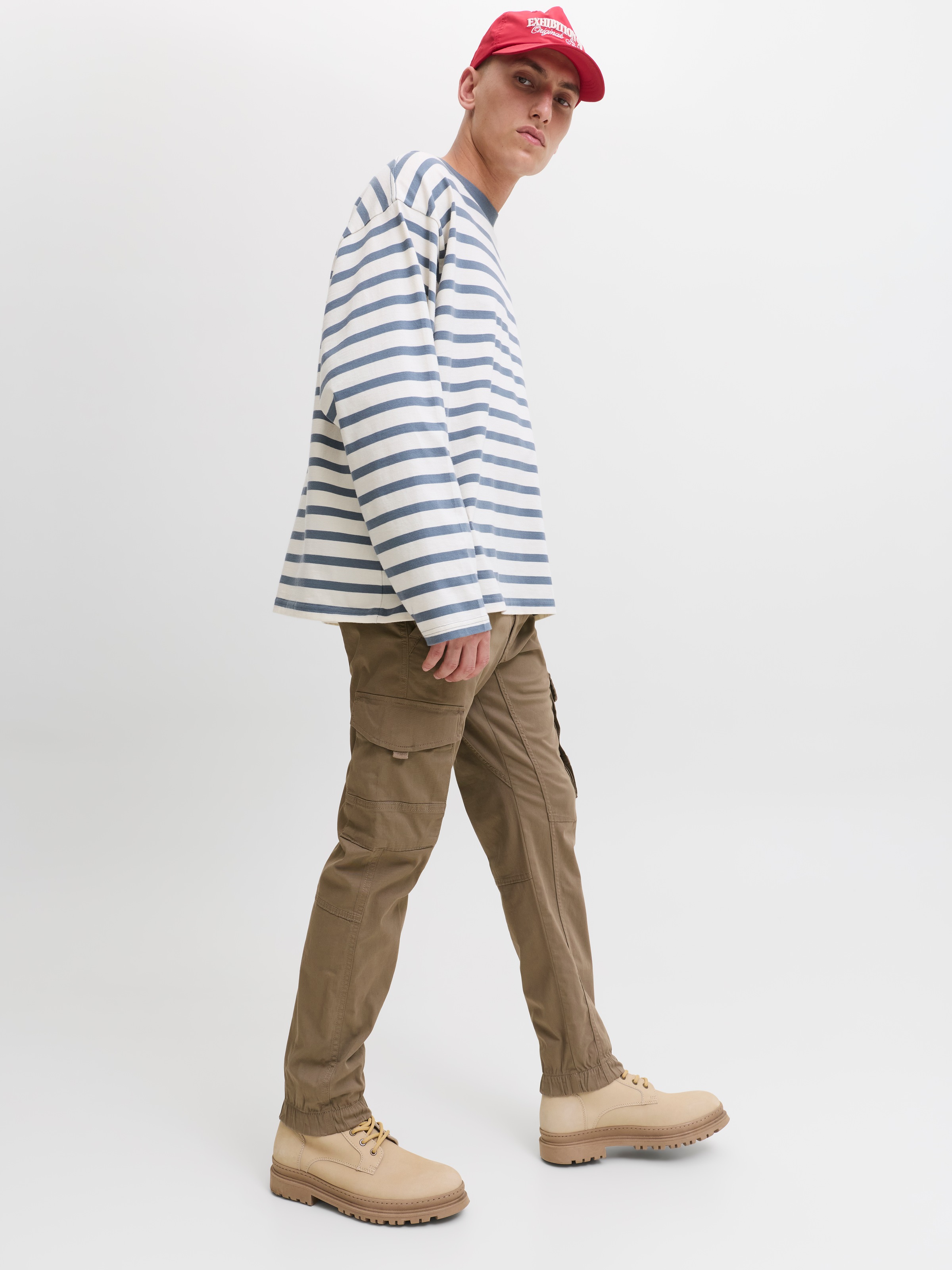 Jack & Jones Cargohose »JPSTPAUL JJFLAKE CARGO NOOS«, mit Beintaschen