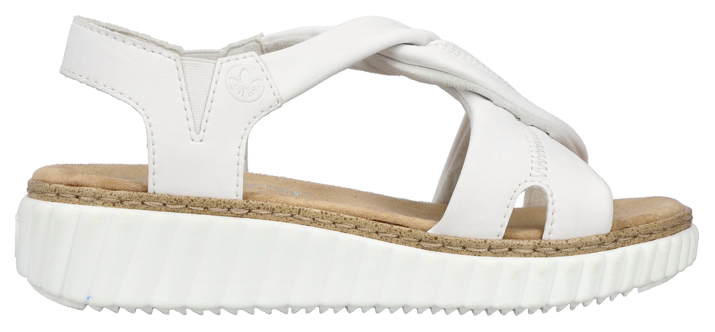 Rieker Sandale, Sommerschuh, Sandalette, Keilabsatz, mit weicher Innensohle