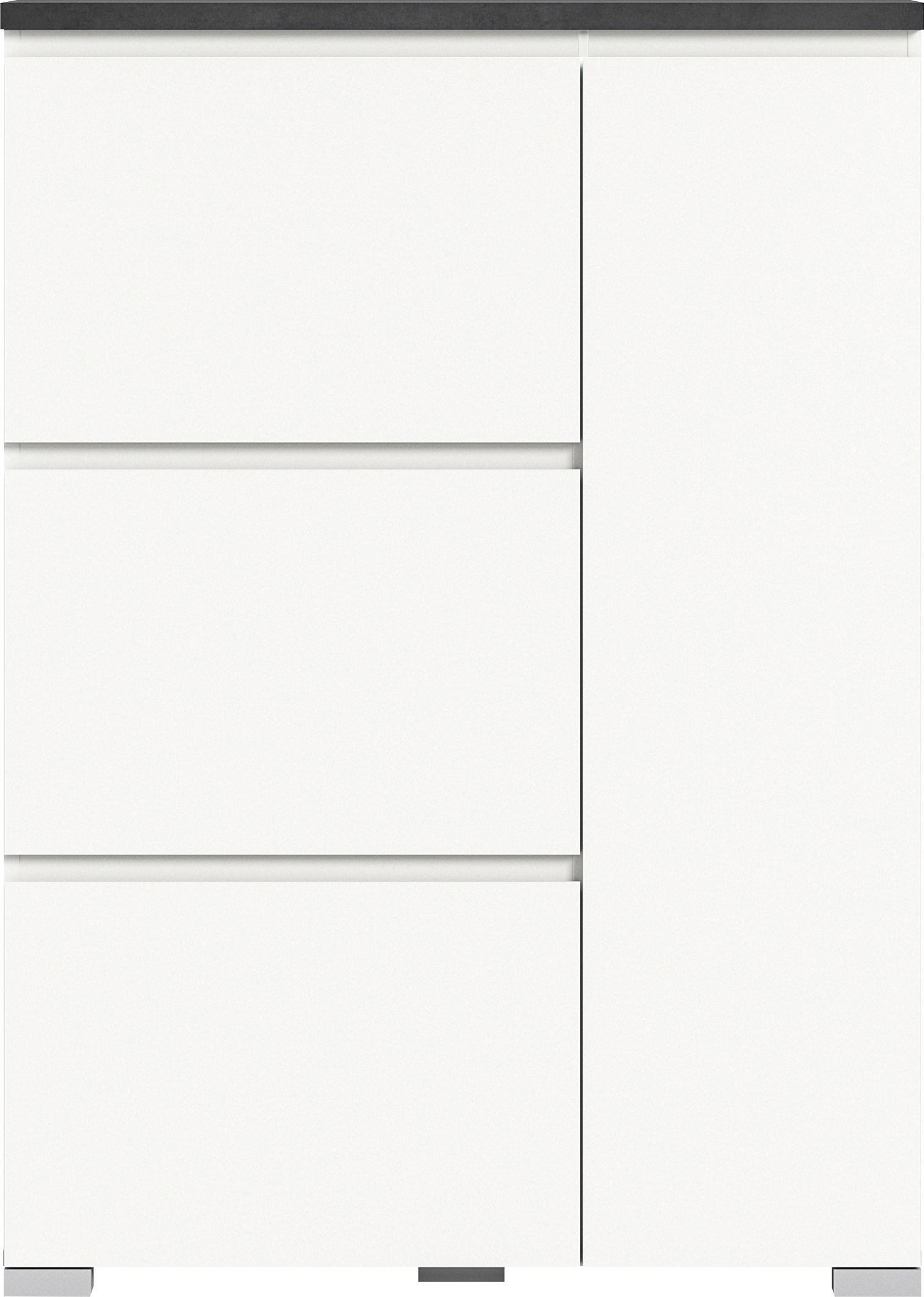 INOSIGN Schuhschrank »Skoskap, Tiefe 18cm, 3 Klappen, 1 Tür, Platz für ca. 12 Schuhpaare«, Schuhkipper, Schuhkommode, Schuhregal, Kommode, Anrichte