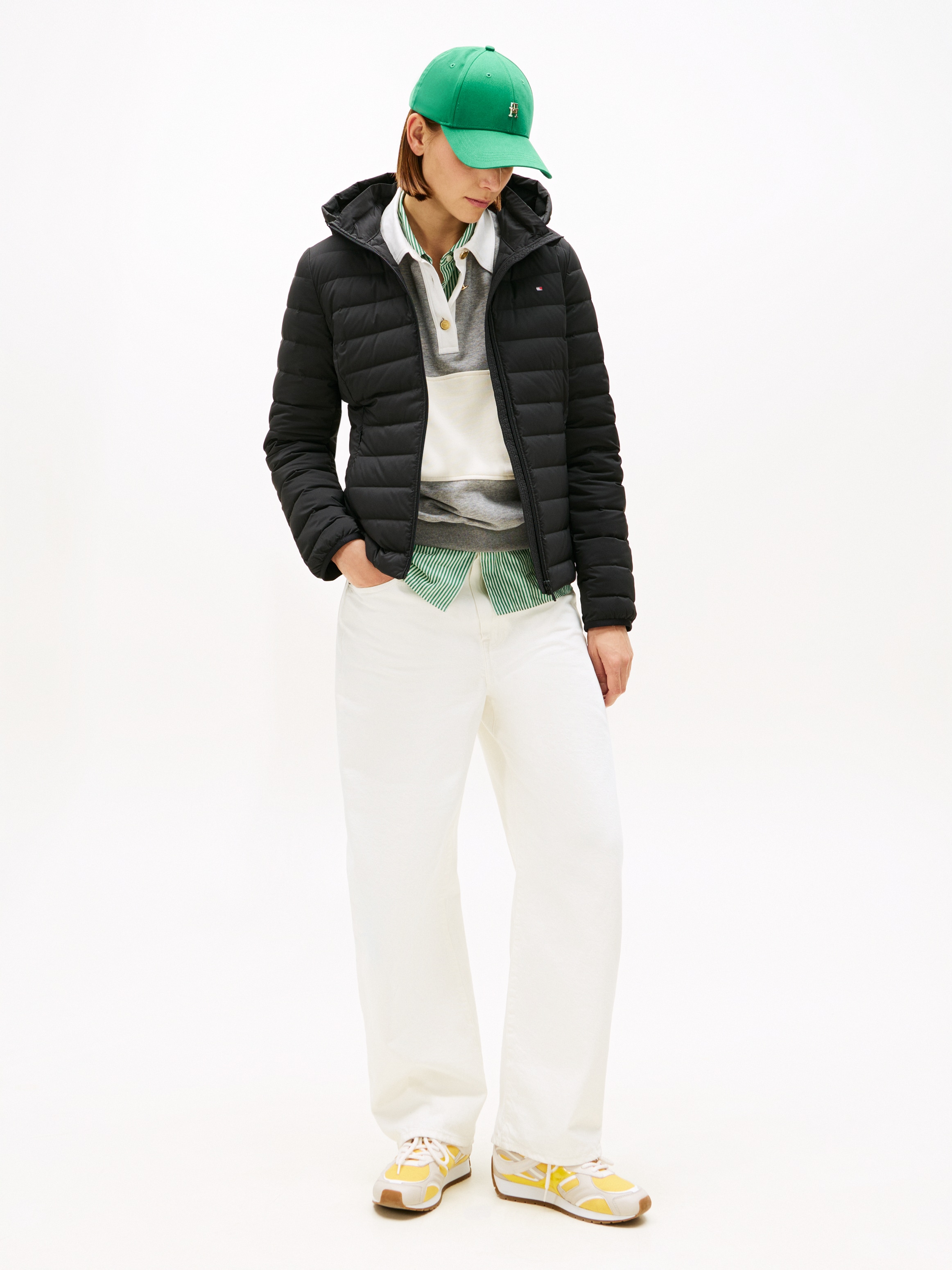 Tommy Hilfiger Steppjacke »STRETCH NYLON LW DOWN JACKET« mit Kapuze