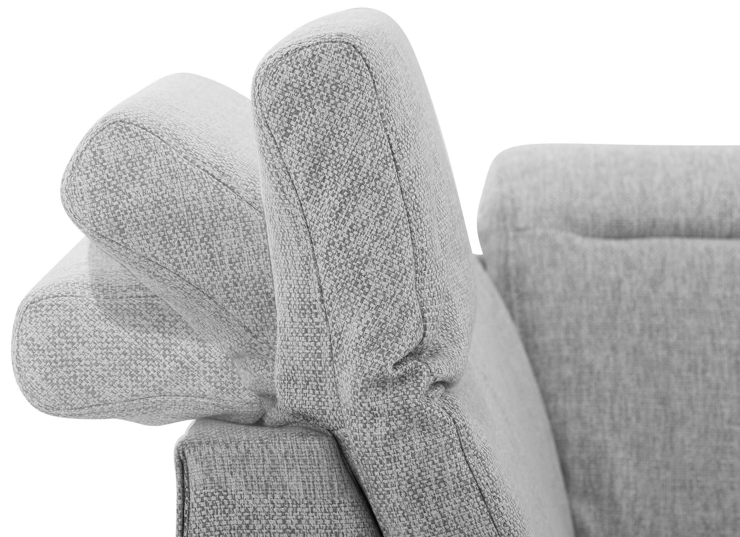 Home affaire Ecksofa »Solvei L-Form«, wahlweise auch mit Kopfteilverstellung und Bettfunktion, Federkern
