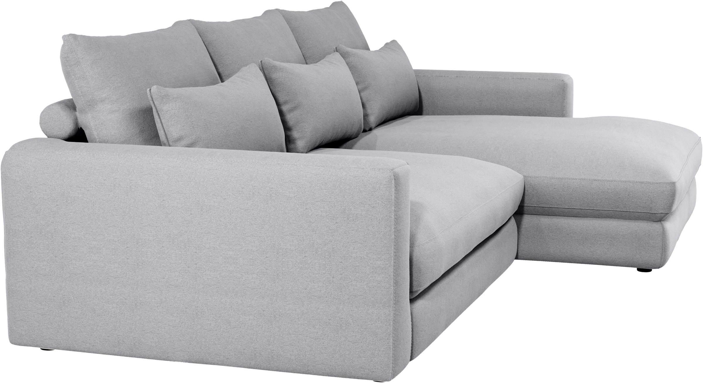 Home affaire Ecksofa »Darwin, viele Kissen, extra tiefe Sitzfläche, 271/89/171 (B(H/T)«, gemütlich und weich, L-Form, mit extra softem Sitzkomfort, Cord