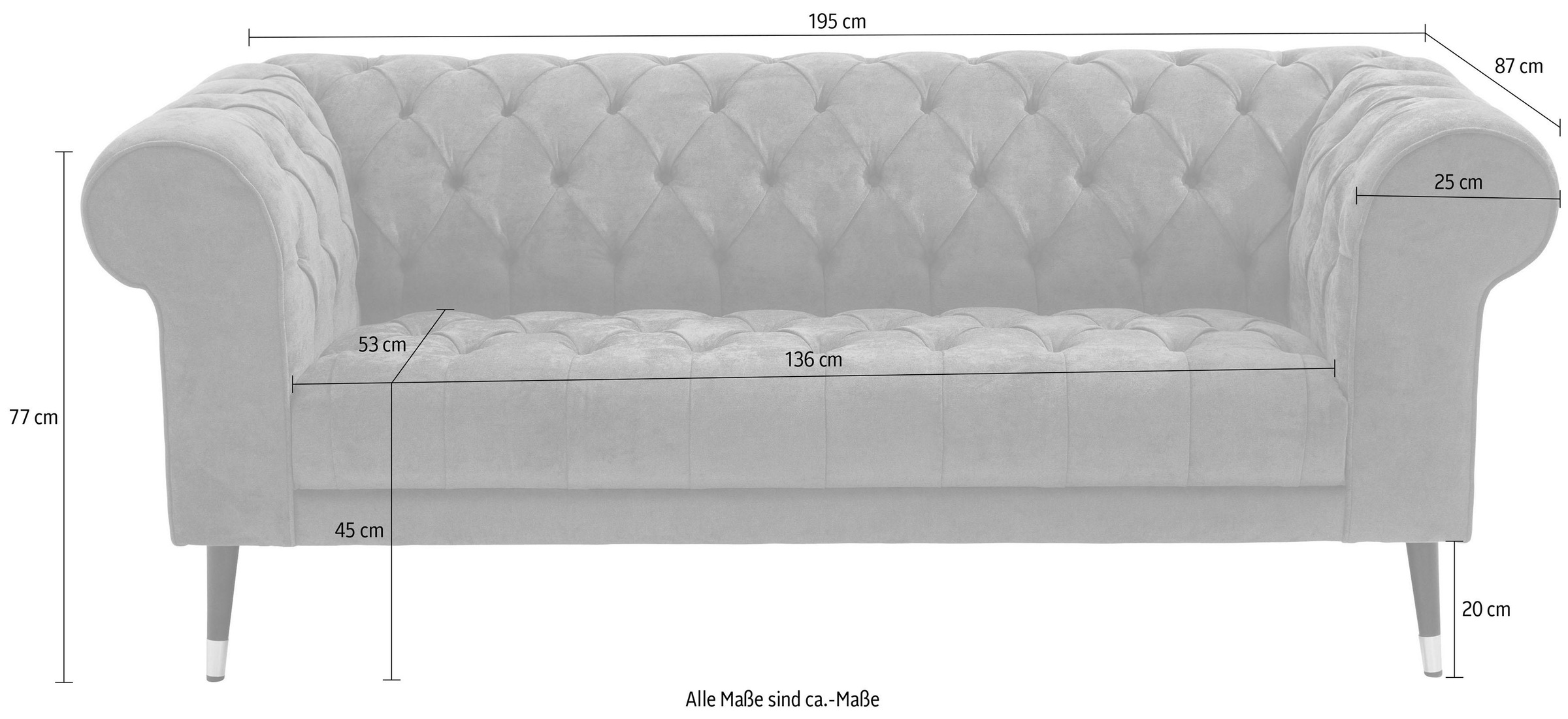 Home affaire Chesterfield-Sofa »Tinnum«