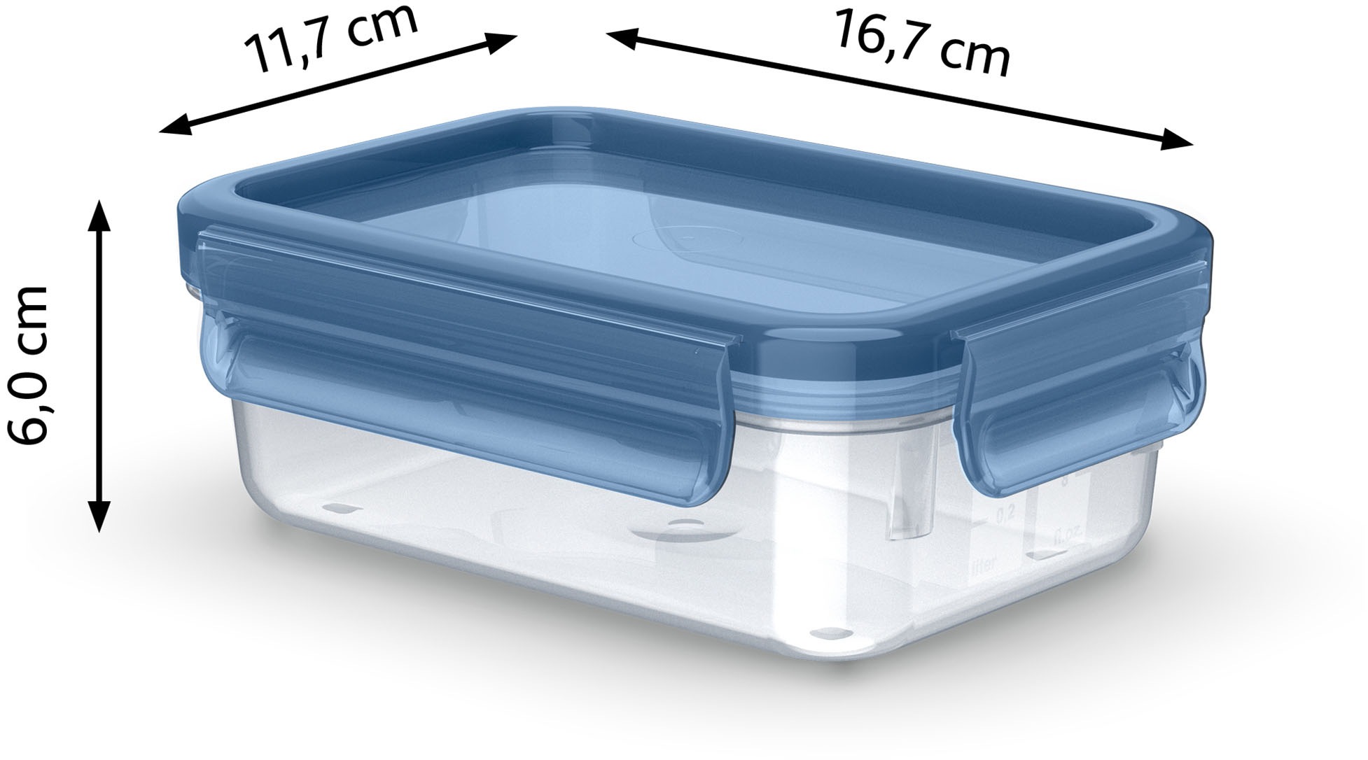 Emsa Frischhaltedose »Clip & Close Eco«, (2 tlg.), 0,55 L, rechteckig, Öko-Design, dicht, hygienisch, spülmaschinenfest