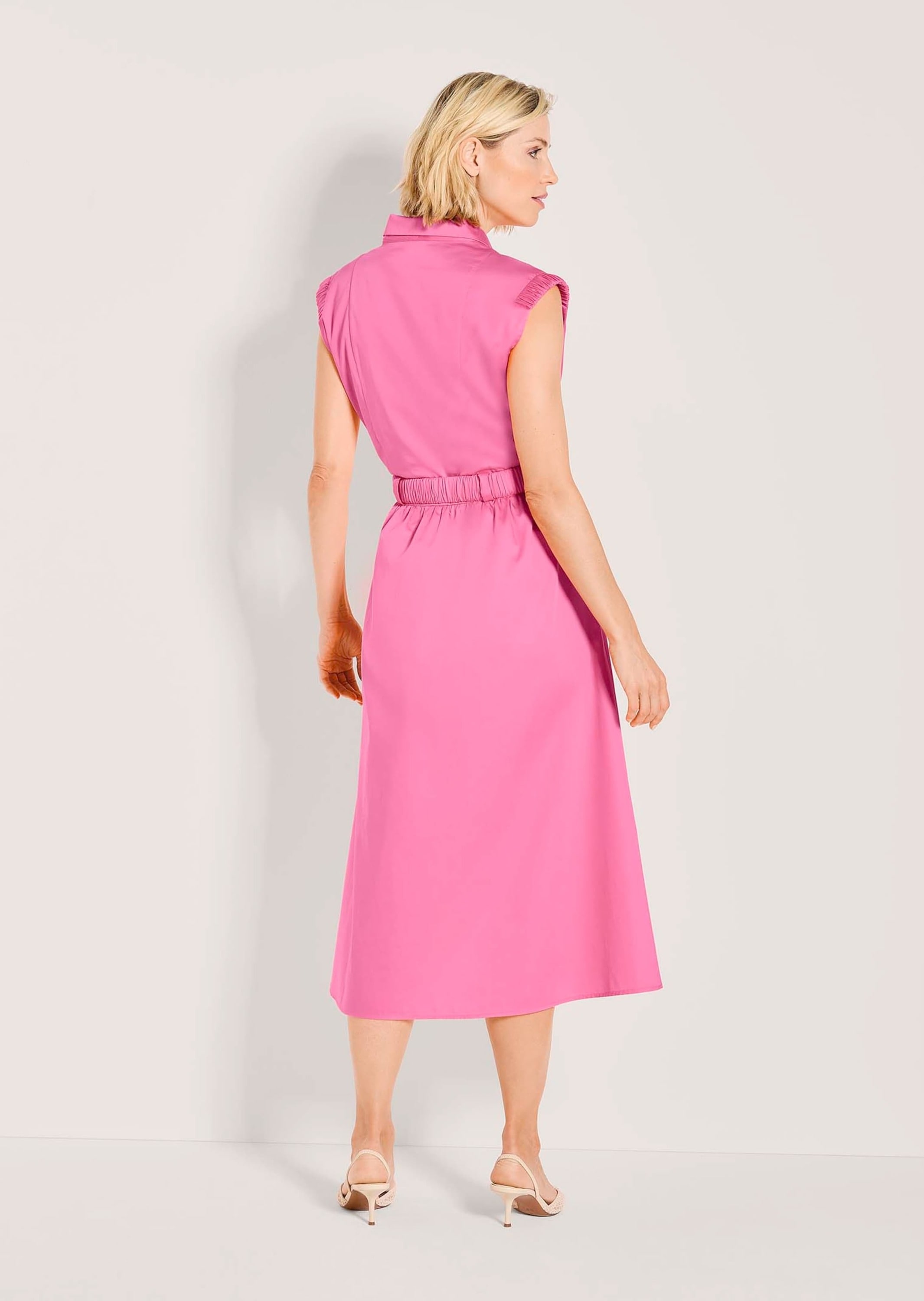 MADELEINE Midikleid »Wickelkleid Sommerkleid mit Gürtel« Eingrifftasche Reverskragen im Wickelstil