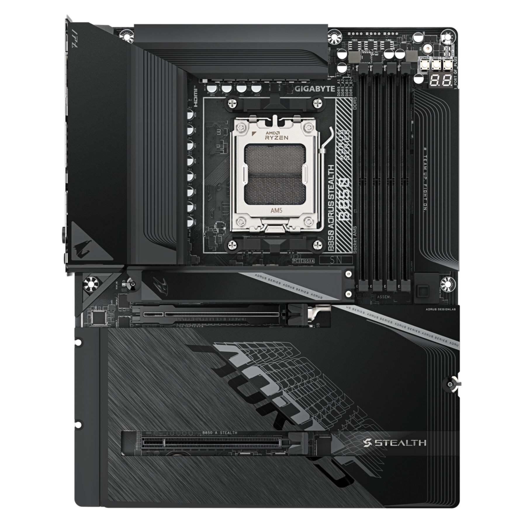 Gigabyte Mainboard »B850 AORUS STEALTH Mainboard – AMD Ryzen 9000 Series CPUs, digitales 1«