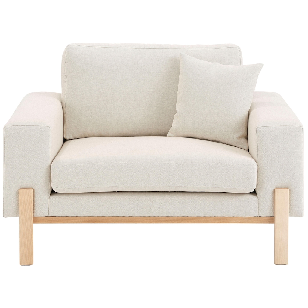 OTTO products Loveseat »Hanne«, Verschiedene Bezugsqualitäten: Baumwolle, recyceltes Polyester