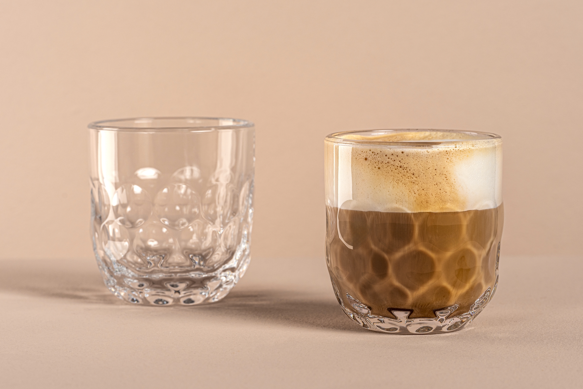 LEONARDO Gläser-Set »Kaffee-Glas GOCCE, 220 ml, 6er-Set« 1. Variante, mit Tropfenrelief