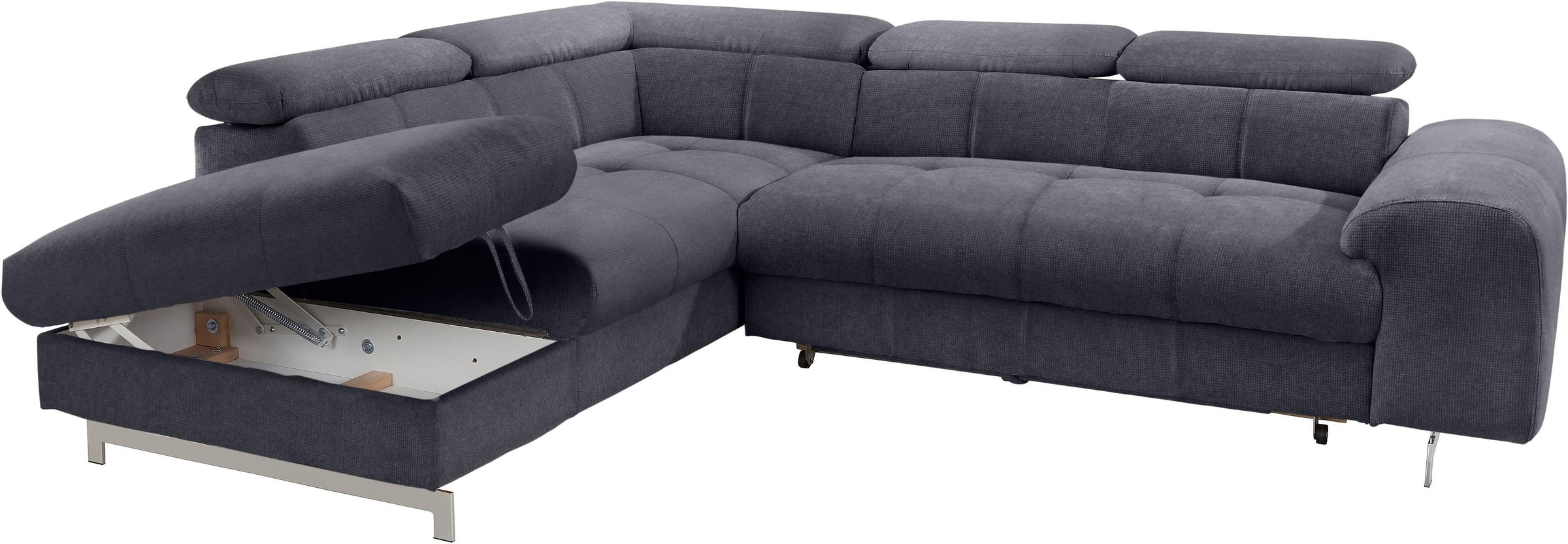 COTTA Ecksofa »Chef L-Form«, mit Kopfteilverstellung, wahlweise mit Bettfunktion