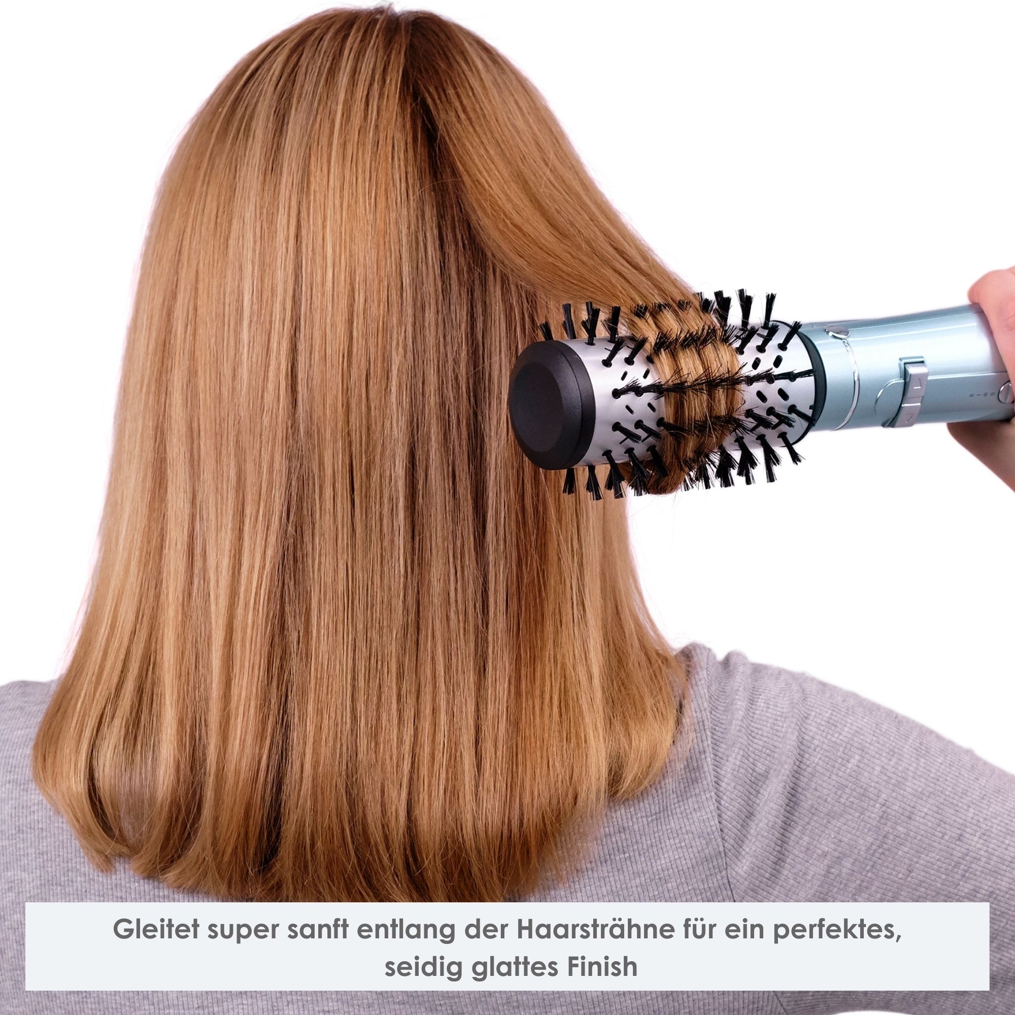 BaByliss Warmluftbürste »BaByliss Hydro Fusion rotierende Warmluftbürste, Anti-Frizz, AS773E« Rundbürstenföhn mit Dual-Ionen, Keramik & 50 mm Rundbürste, 700W
