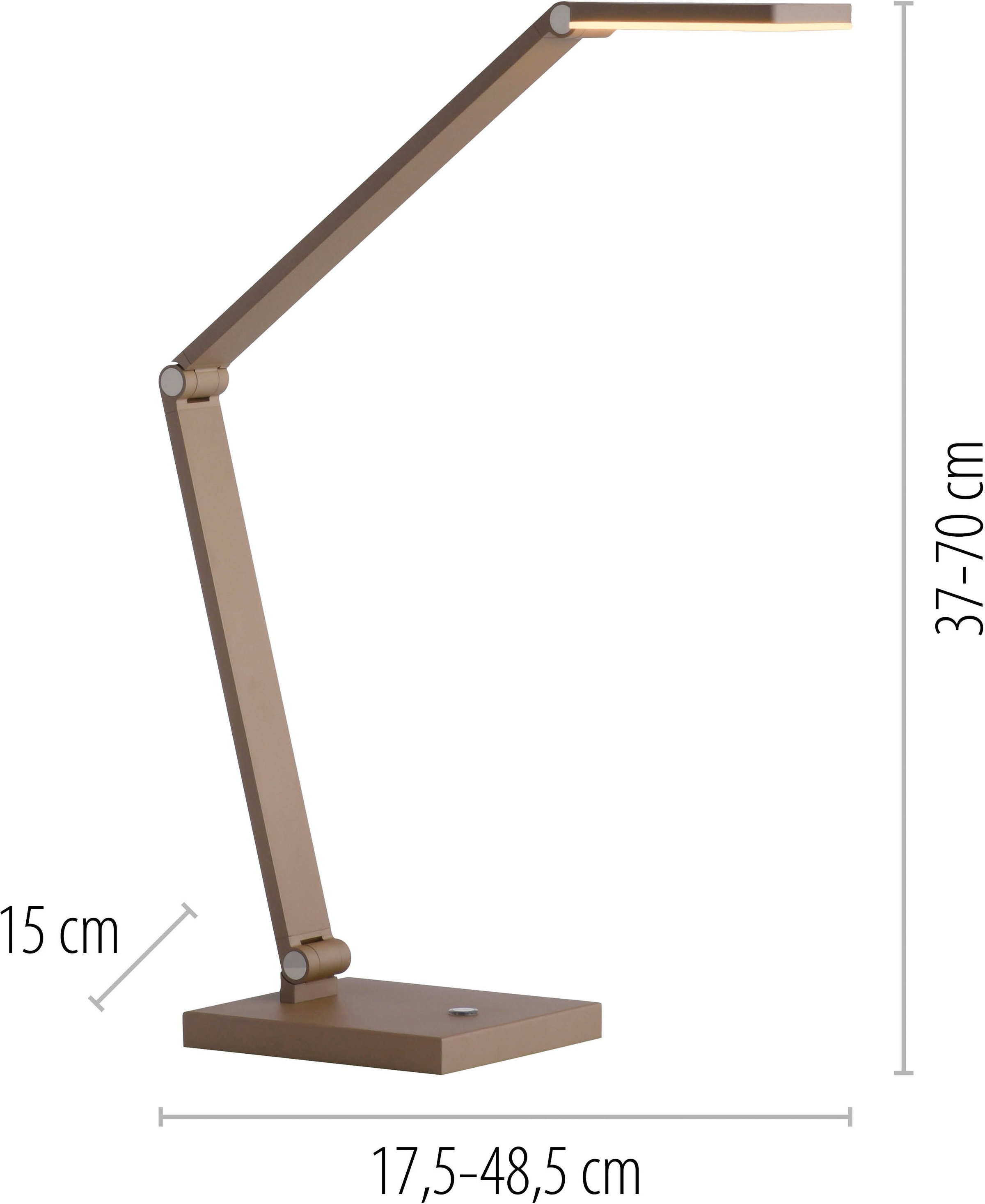 Paul Neuhaus LED Tischleuchte »SAMSKY« LED-Board 1 Stk. warmweiß - kaltweiß Touchdimmer, CCT 2700-5000K, Memoryfunktion, Höhenverstellbar