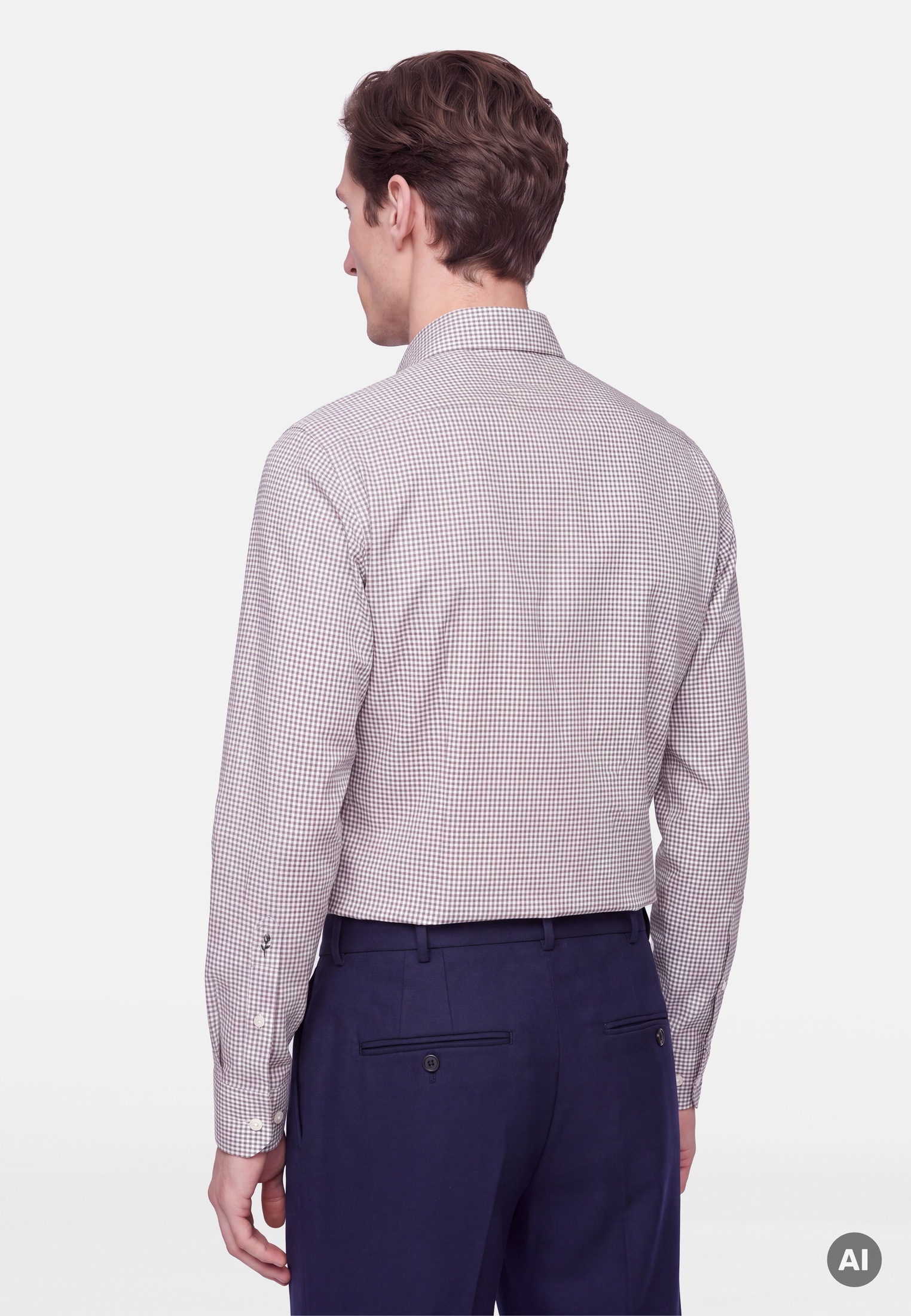 seidensticker Businesshemd »Schwarze Rose« Slim 1/1 Button-Down-Kragen Karo