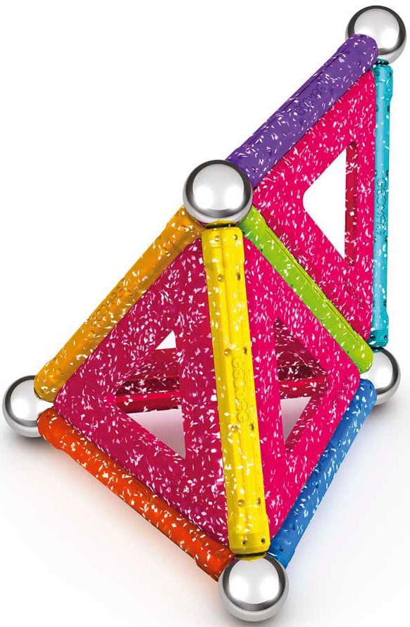 Geomag™ Magnetspielbausteine »GEOMAG™ Glitter Panels, Recycled«, (22 St.), aus recyceltem Material; Made in Europe