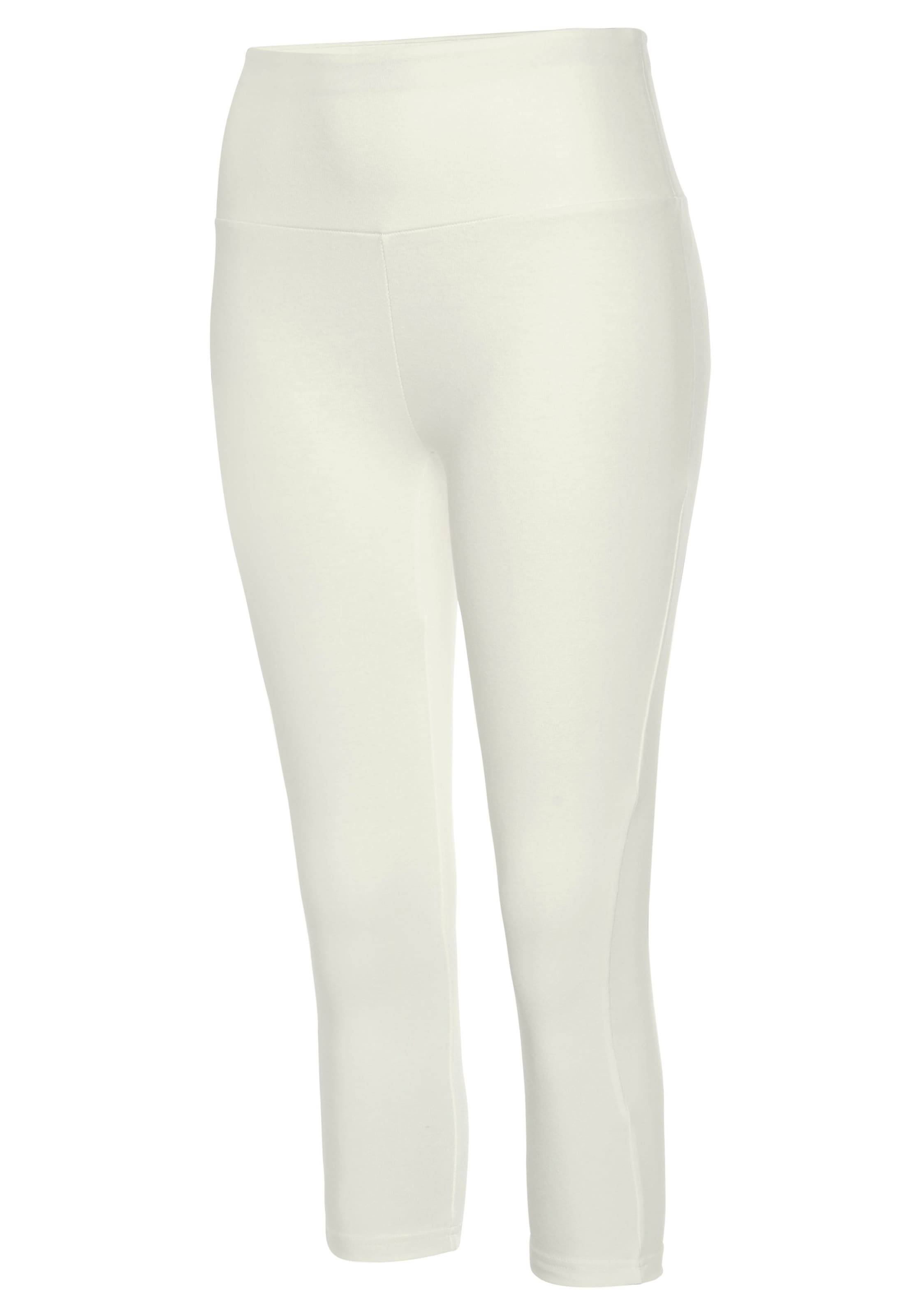 LASCANA Caprileggings, mit breitem weichem Bündchen, Loungewear