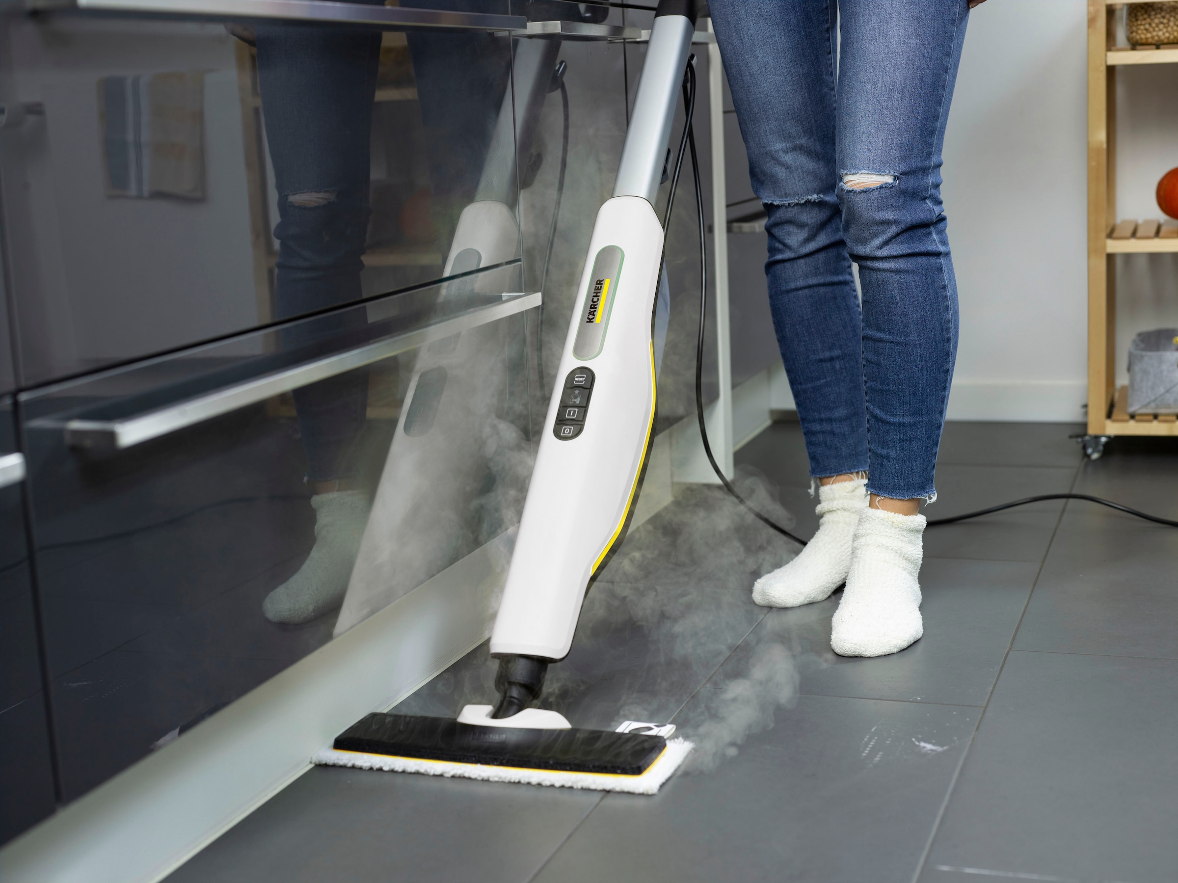 KÄRCHER Dampfmopp »SC 3 UPRIGHT«, Aufheizzeit: 0,5 min., Flächenleistung: ca. 60m², Heizleistung: 1.600W