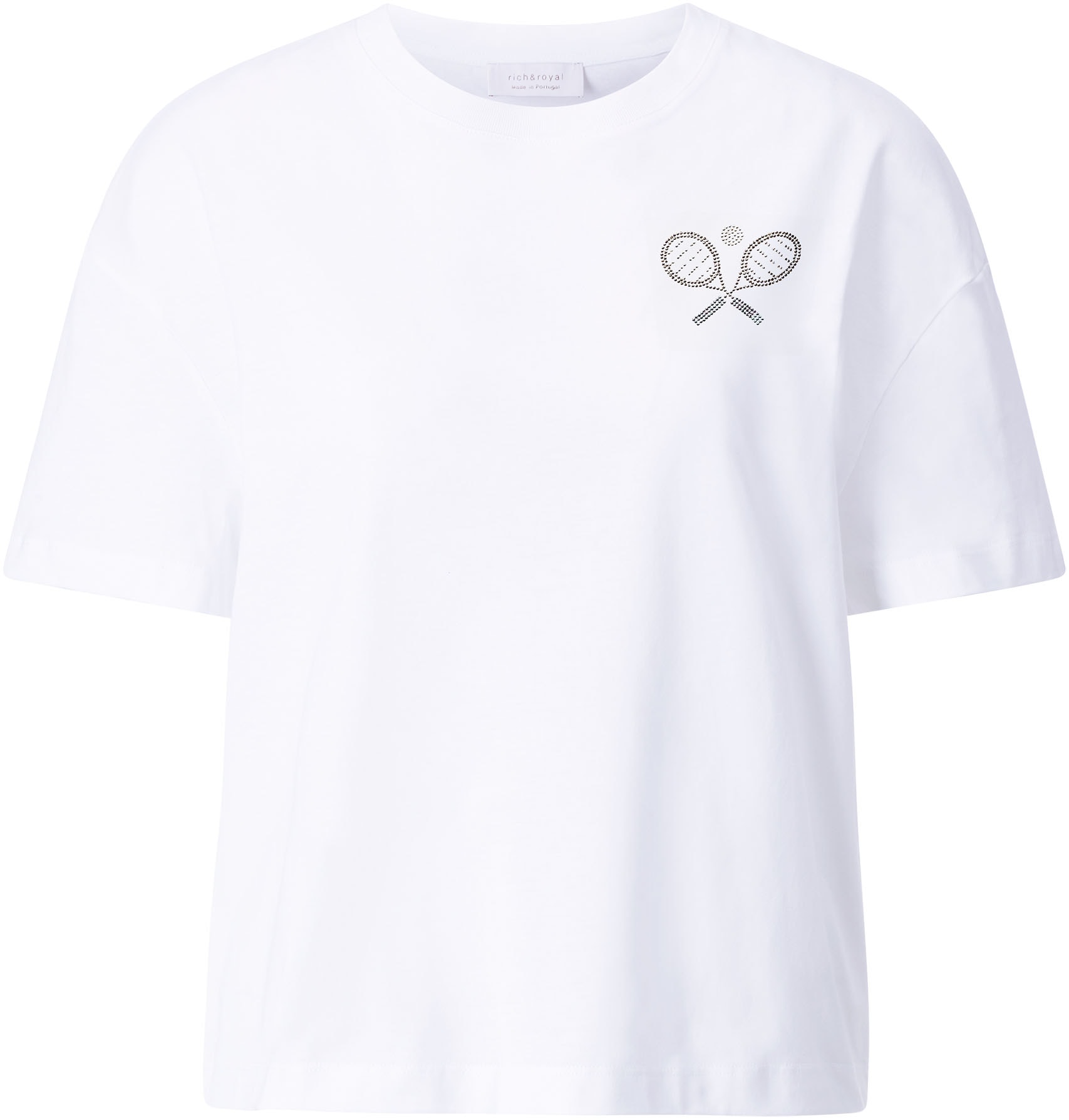 RICHROYAL T-Shirt, mit Strassdetalis