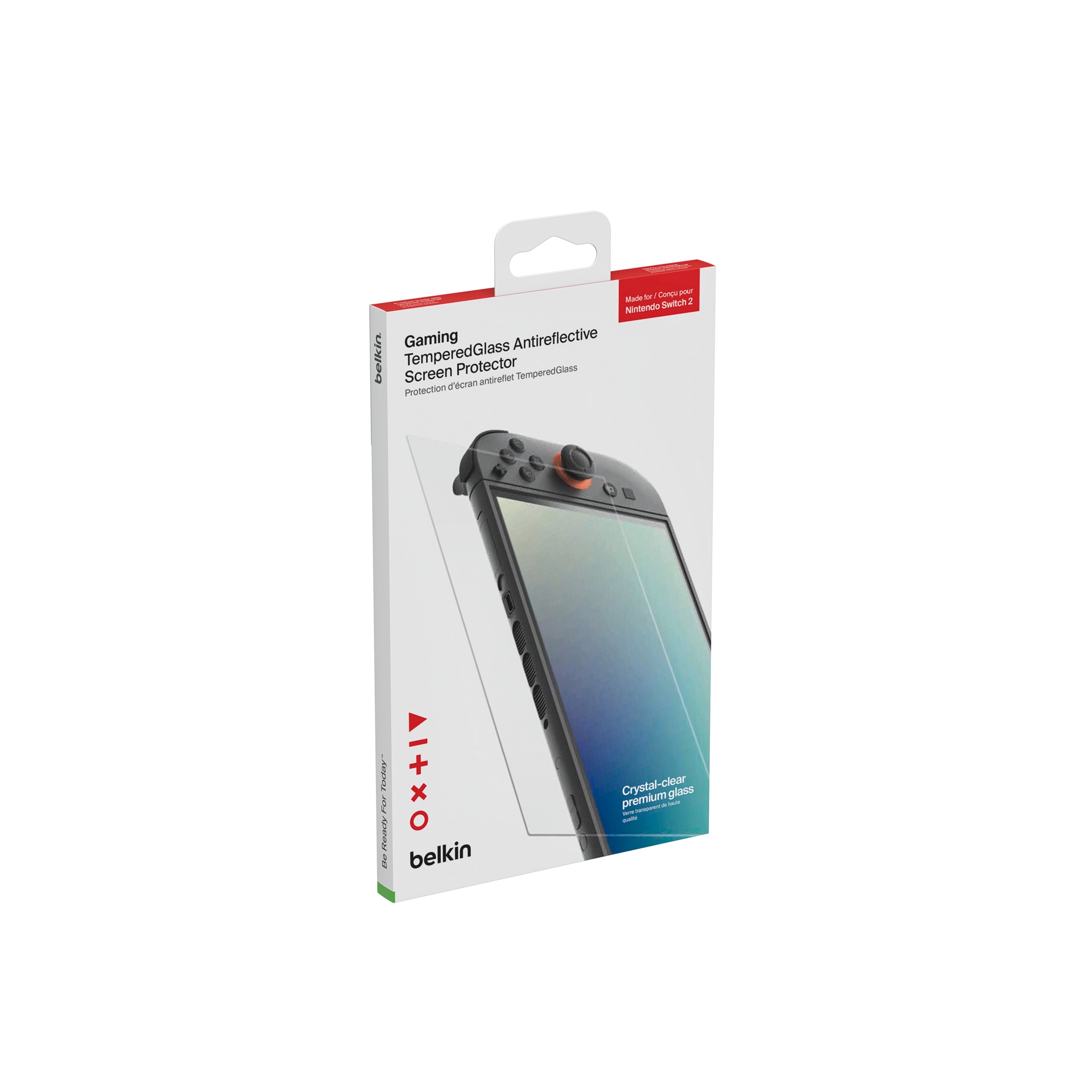 Belkin Displayschutzglas »Gaming TemperedGlass Antireflective Screen Protector« für Nintendo Switch 2 Displayschutzfolie, Schutzfolie, Bildschirmschutz, kratz- & stoßfest