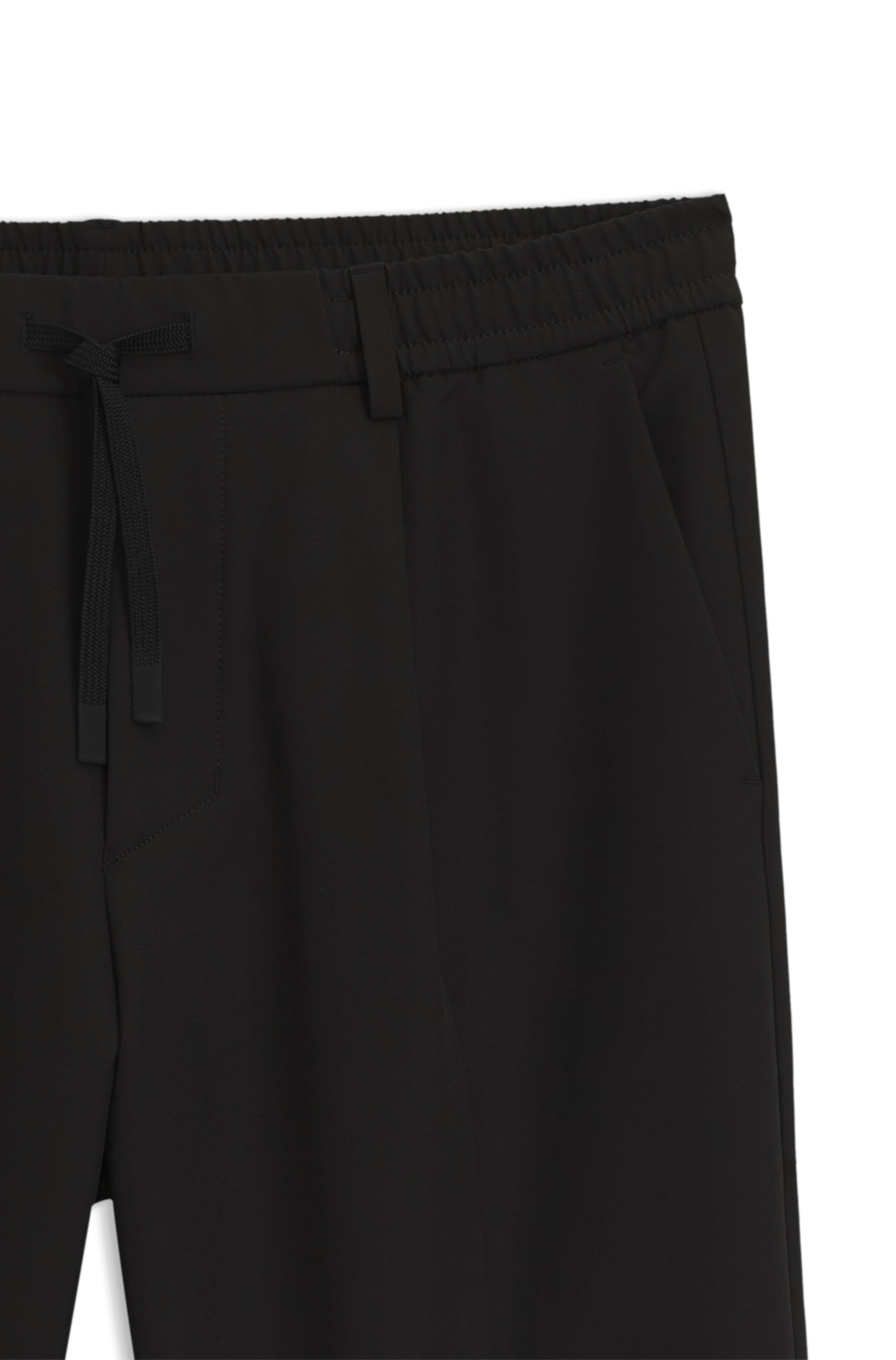 BOSS GREEN Webhose »T Convert-Pleat«, mit Zugbund und Markenlabel