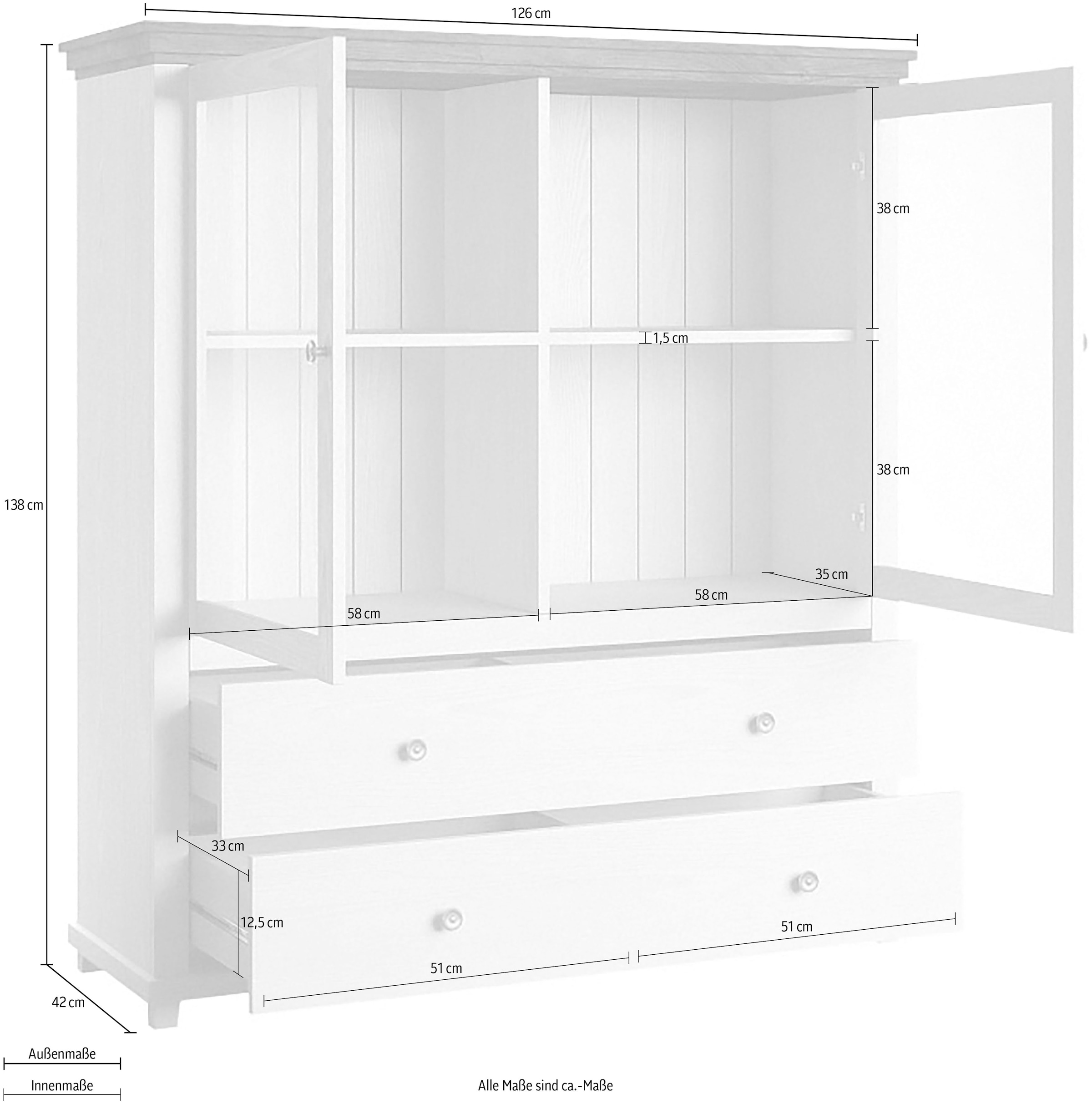 Helvetia Highboard »Evora«