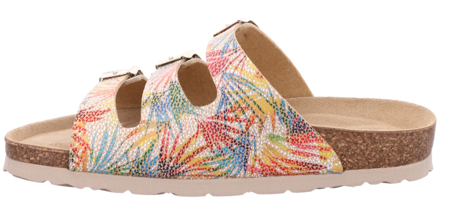 Rohde Pantolette »ALBA«, Sommerschuh, Hausschuh, Strandschuh, Schlappen mit drei Schnallen