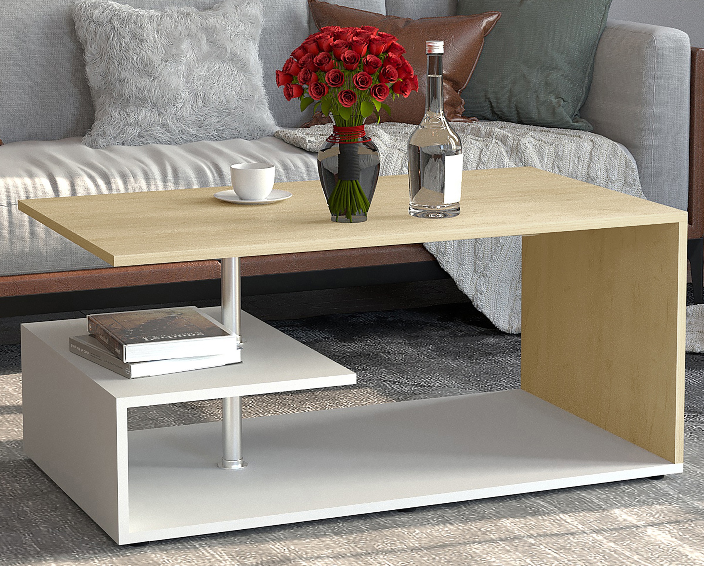VCM Beistelltisch »Holz Sofatisch Couchtisch Wohnzimmertisch Maliso M«