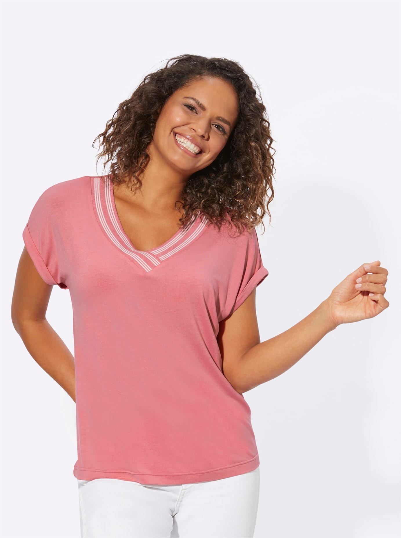 Classic Basics V-Shirt »Shirt«, (1 tlg.)