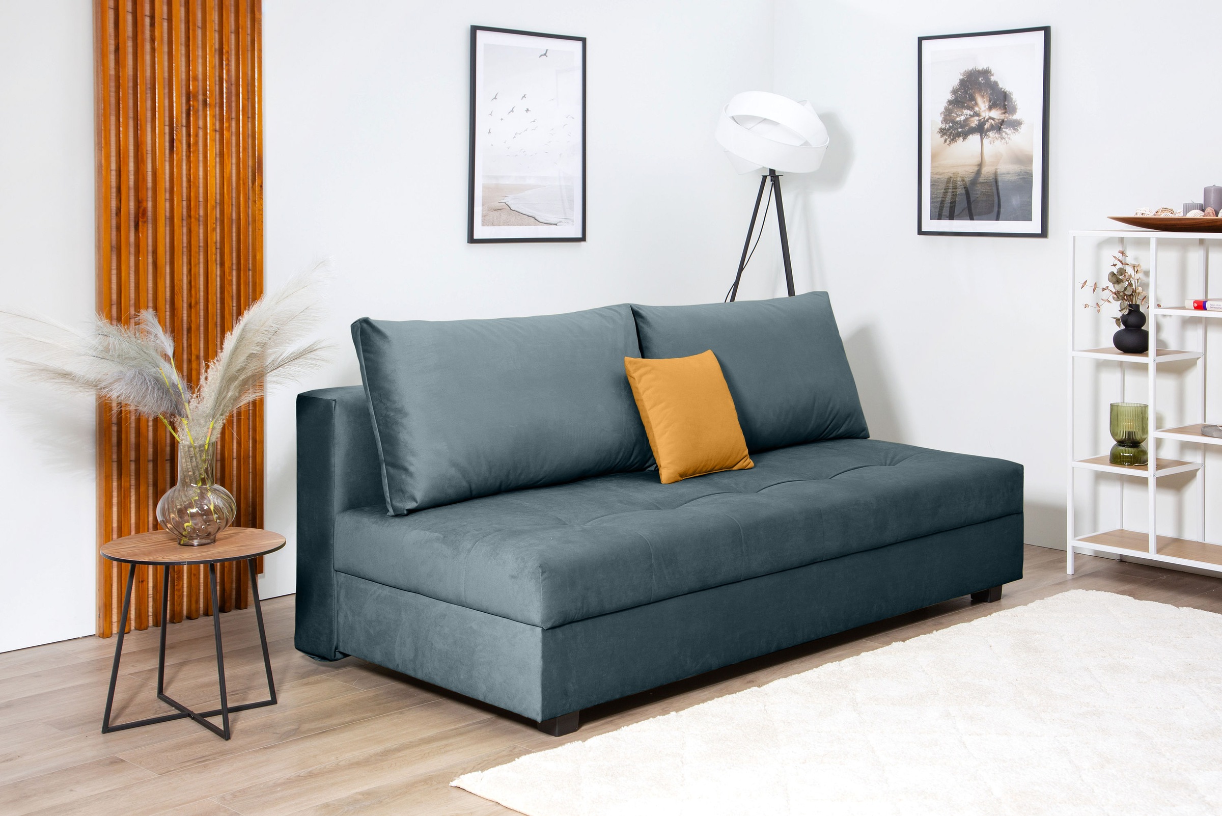 COLLECTION AB Schlafsofa »DARIA inklusive Schlafunktion und Bettkasten«, Schlafsofa,Bettfunktion,Bettkasten,inklusive Rückenkissen,Federkern
