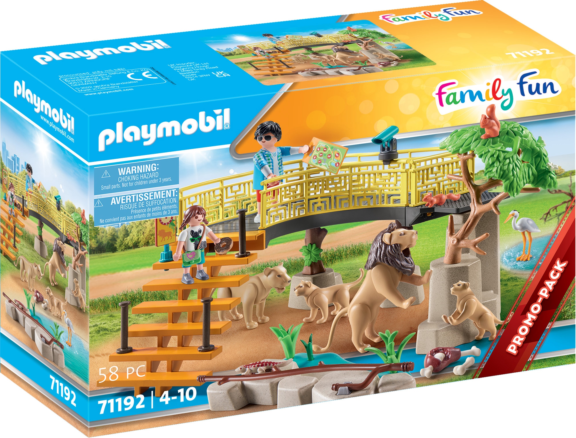 Konstruktions-Spielset »Löwen im Freigehege (71192), Family Fun«, (58 St.), Made in...