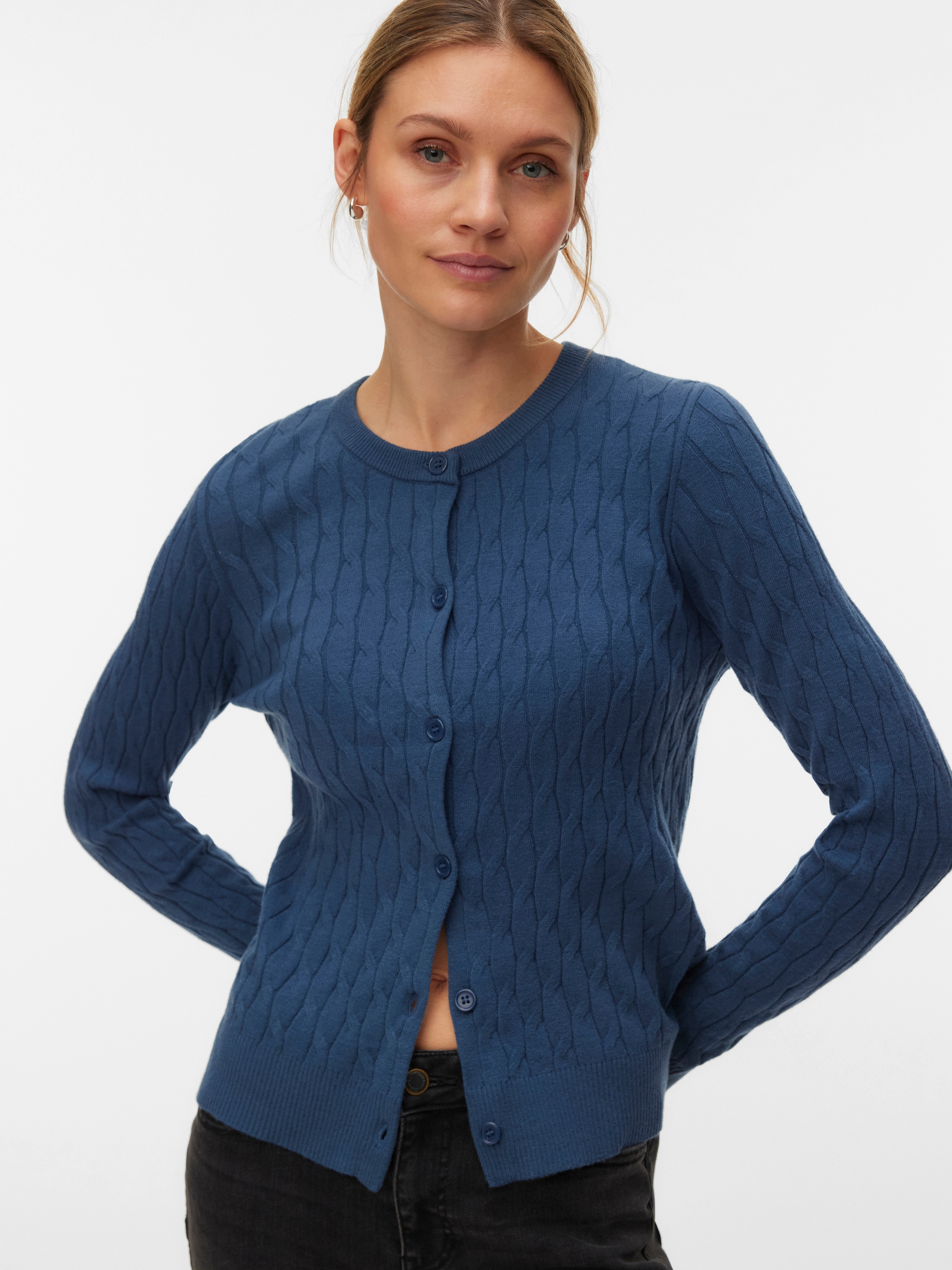 Vero Moda Strickjacke »VMFANTASTIC LS O-NECK CABLE CARDIGAN«