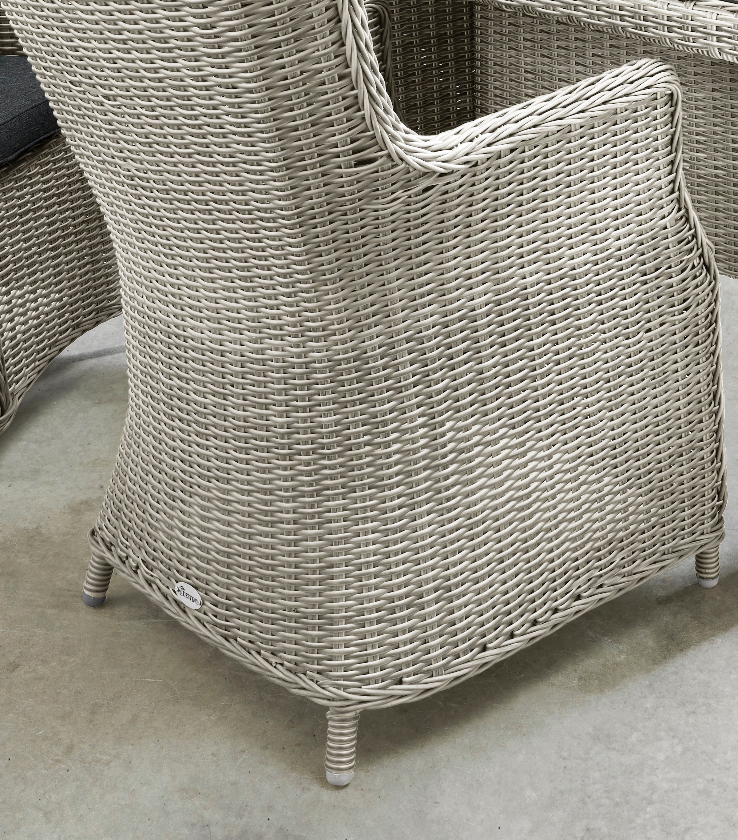 Destiny Garten-Essgruppe »LUNA«, (13 tlg., 4x Sessel, 1x Tisch, inkl. Auflagen), Aluminium, Polyrattan