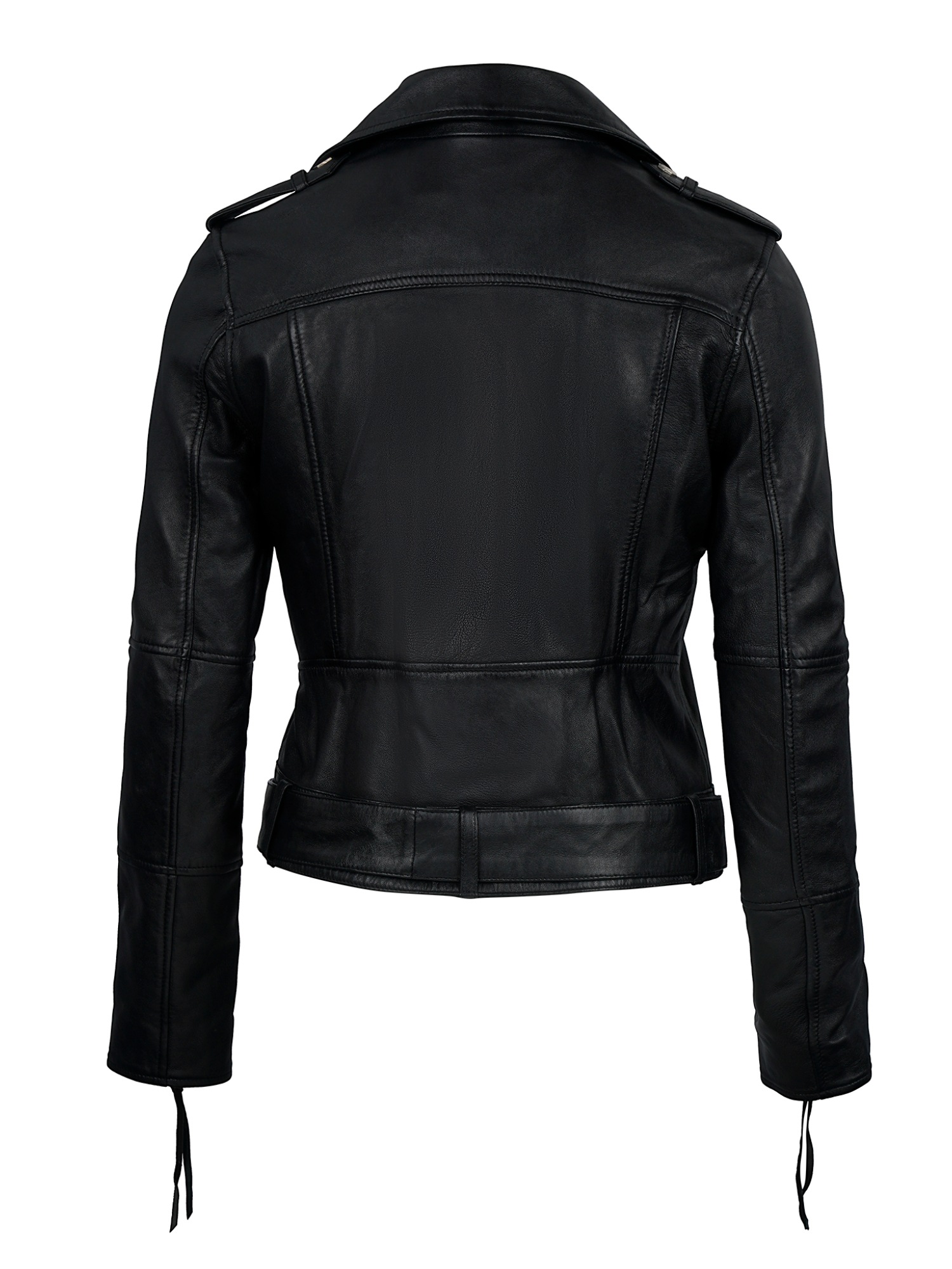 trueprodigy Lederjacke »Milena Bikerjacke mit Reißverschlussdetails« ohne Kapuze
