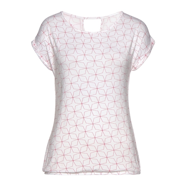 LASCANA T-Shirt, (2er-Pack), mit kleinem Cut-Out im Nacken bei ♕