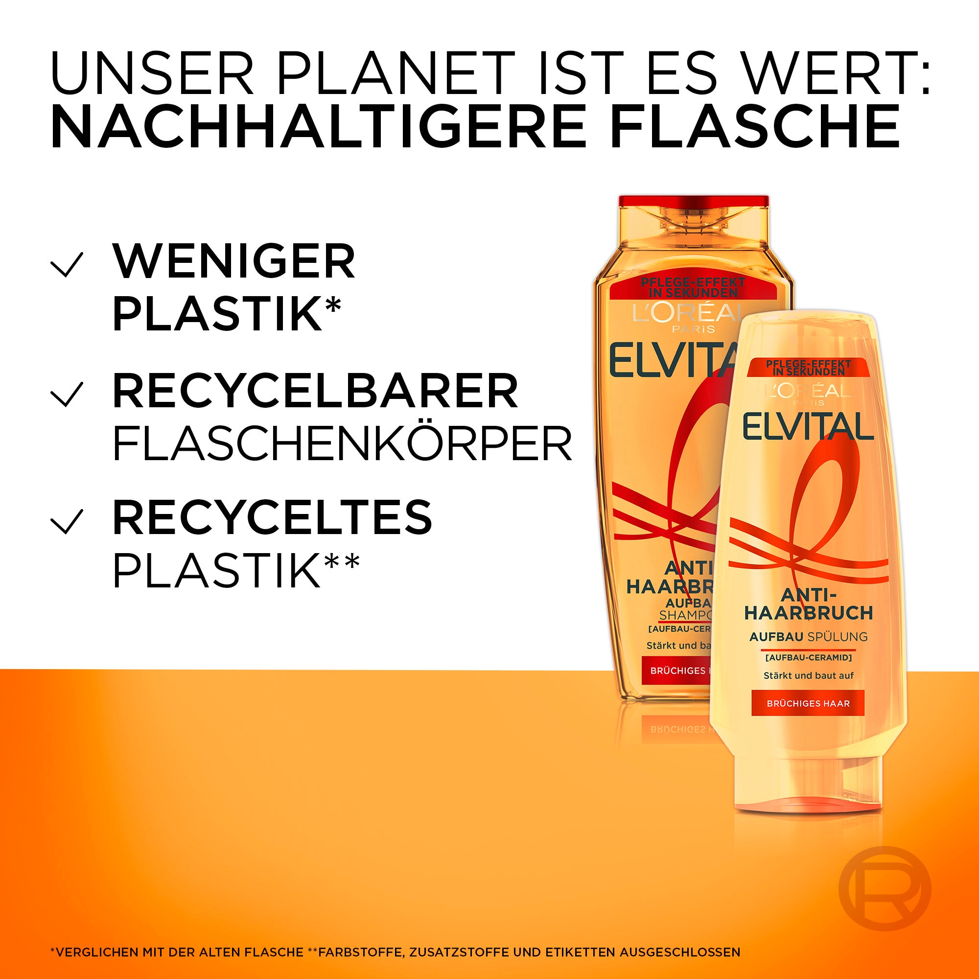 L'ORÉAL PARIS Haarspülung »L'Oréal Paris Elvital Anti-Haarbruch Spülung«, (6 tlg.)