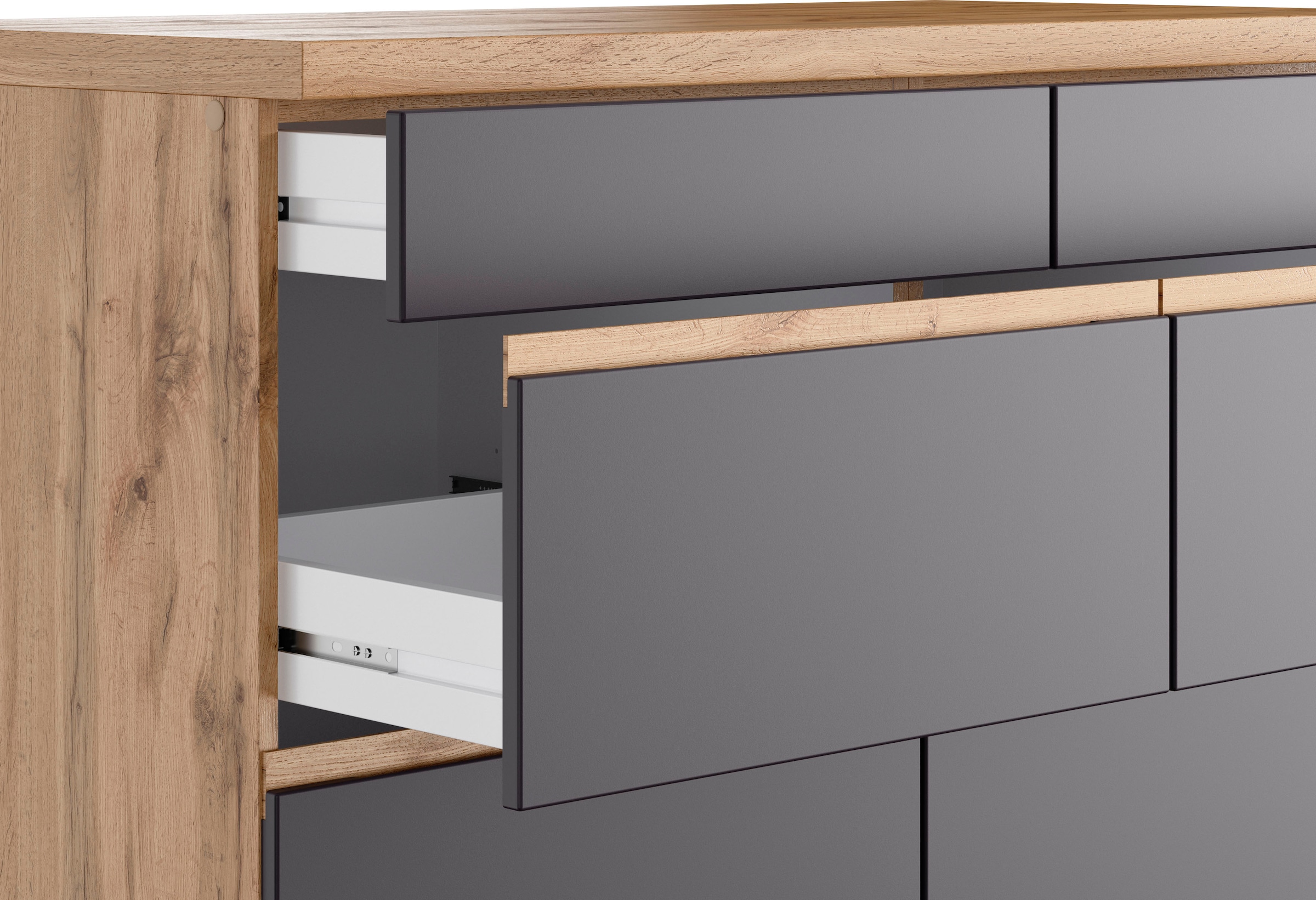 KOCHSTATION Unterschrank »KS-Riesa« Breite 120 cm, MDF-Fronten