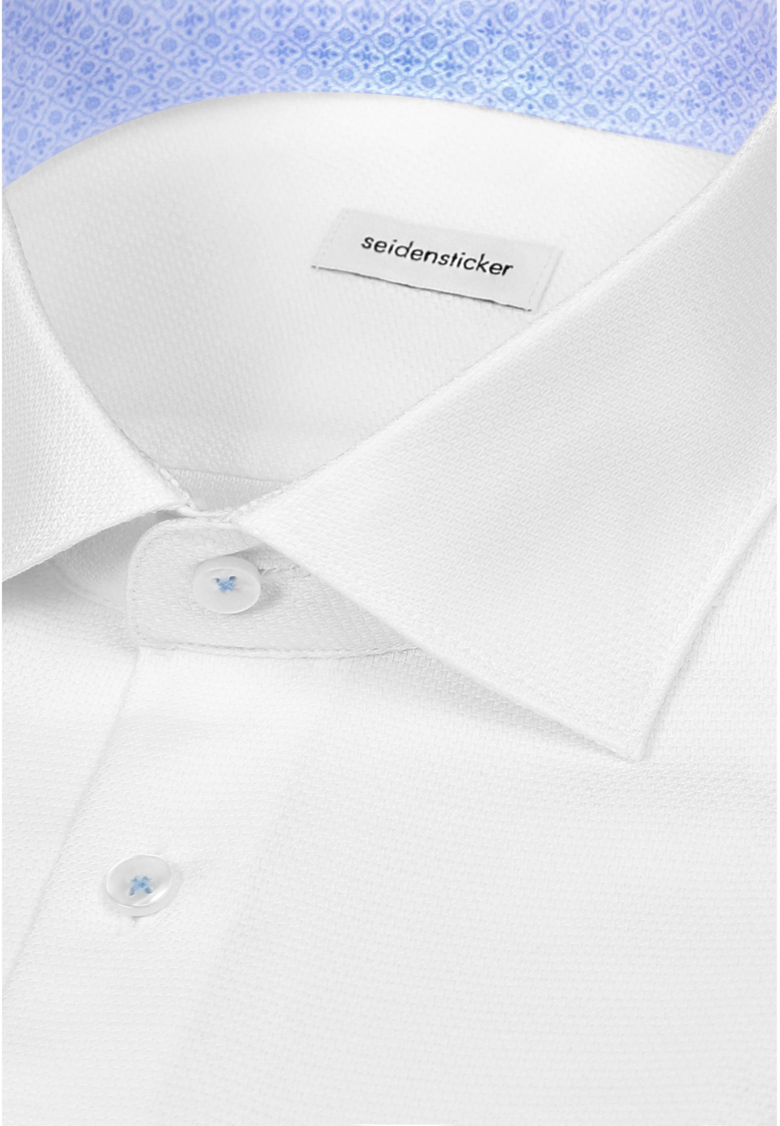 seidensticker Businesshemd »Schwarze Rose« Regular 1/1 Extra lang Kentkragen Struktur