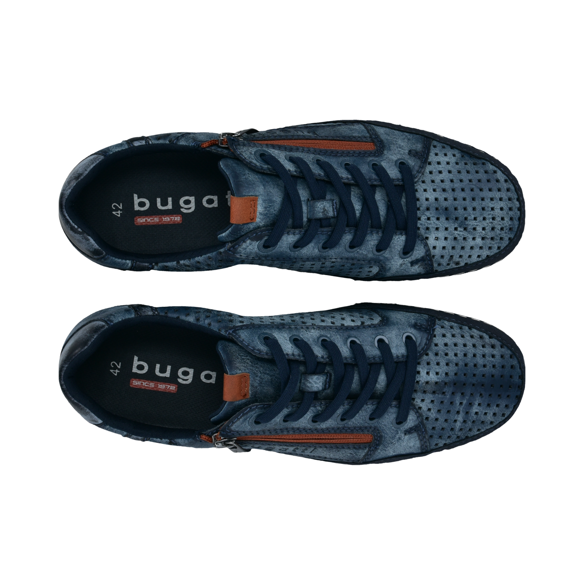 bugatti Sneaker  Halbschuh, Freizeitschuh mit praktischem Reißverschluss