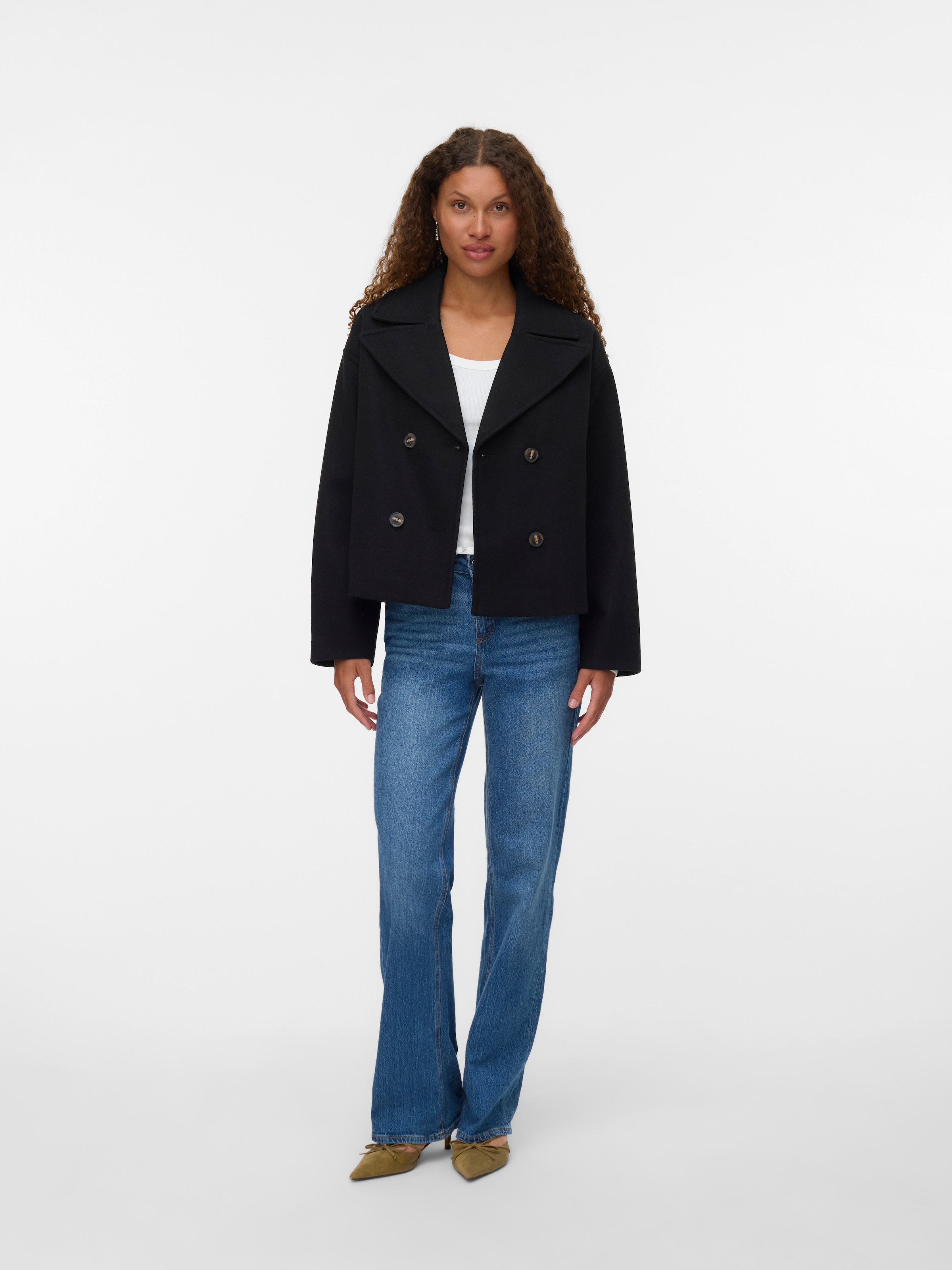 Vero Moda Cabanjacke »VMVINCELINE SHORT JACKET NOOS« Kunstfaser